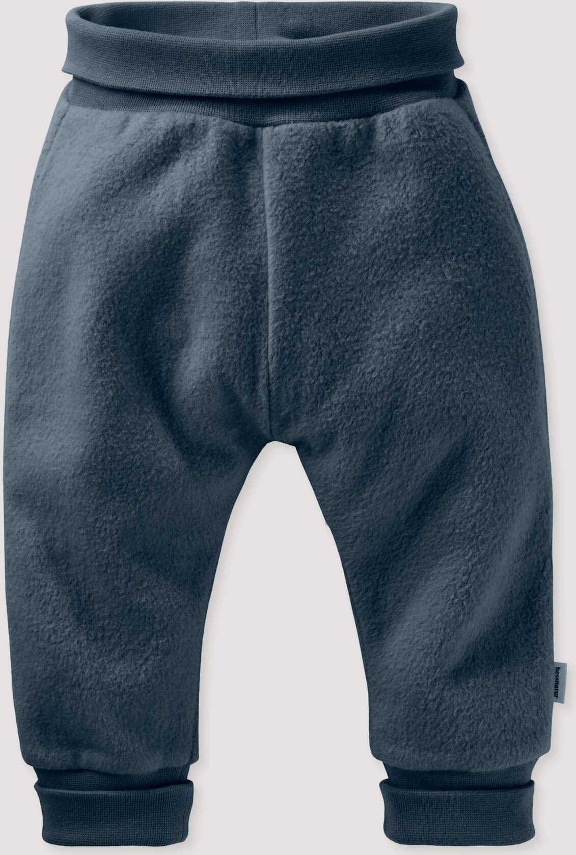 hessnatur Baby Softfleece Hose aus Bio-Baumwolle - blau - Größe 98/104