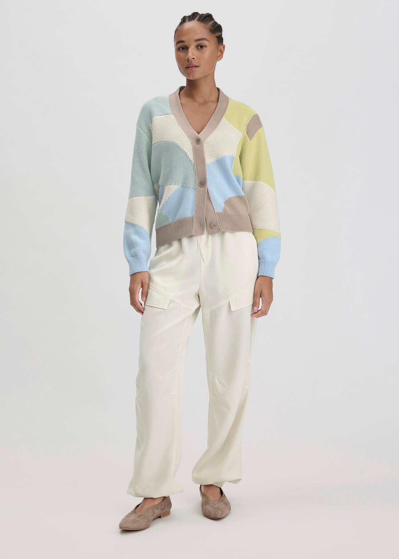 hessnatur Damen Utility Hose Relaxed aus TENCEL™ Lyocell - beige - Größe 40