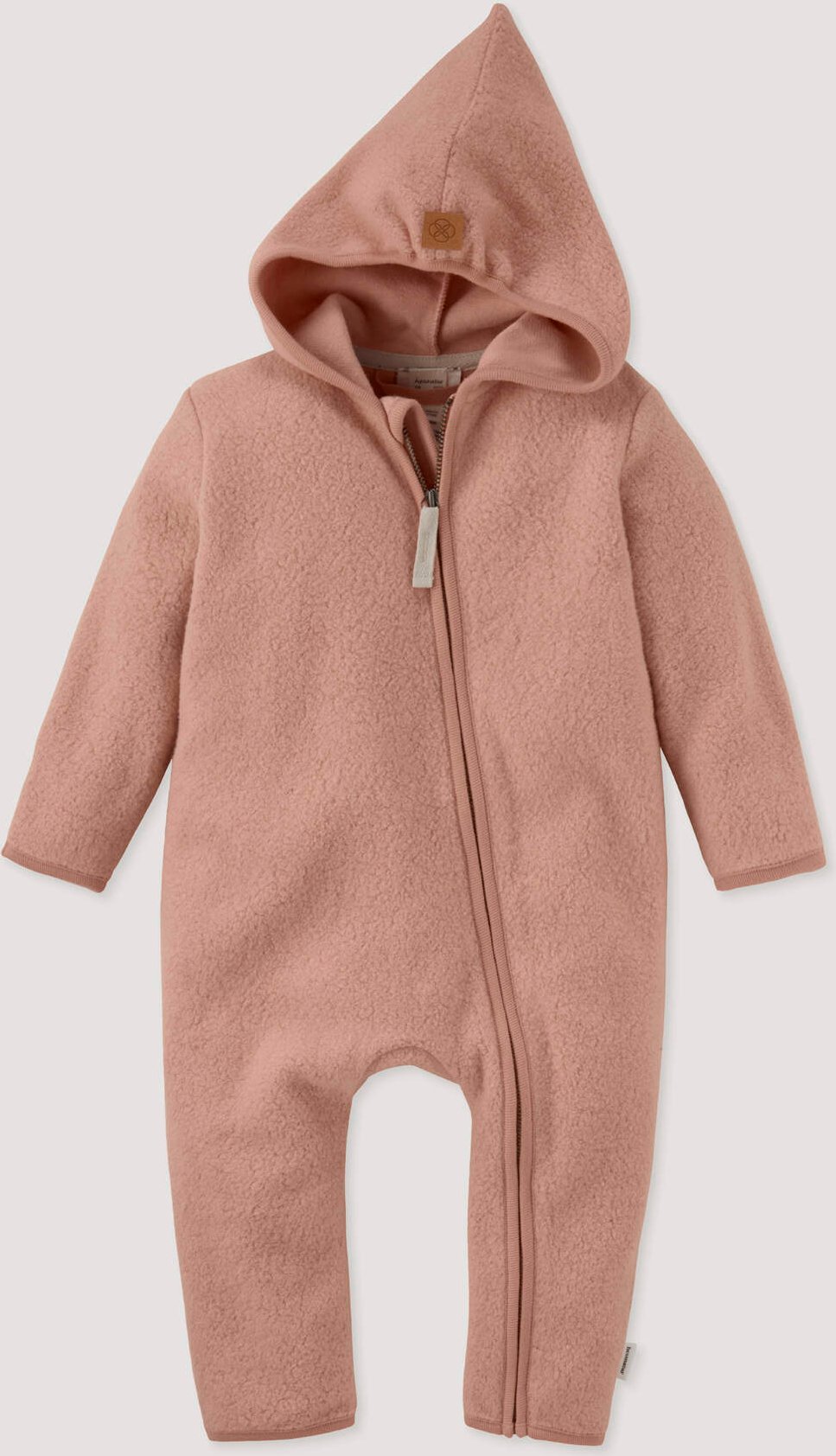 hessnatur Baby Fleece Overall aus Bio-Baumwolle - orange - Größe 86/92