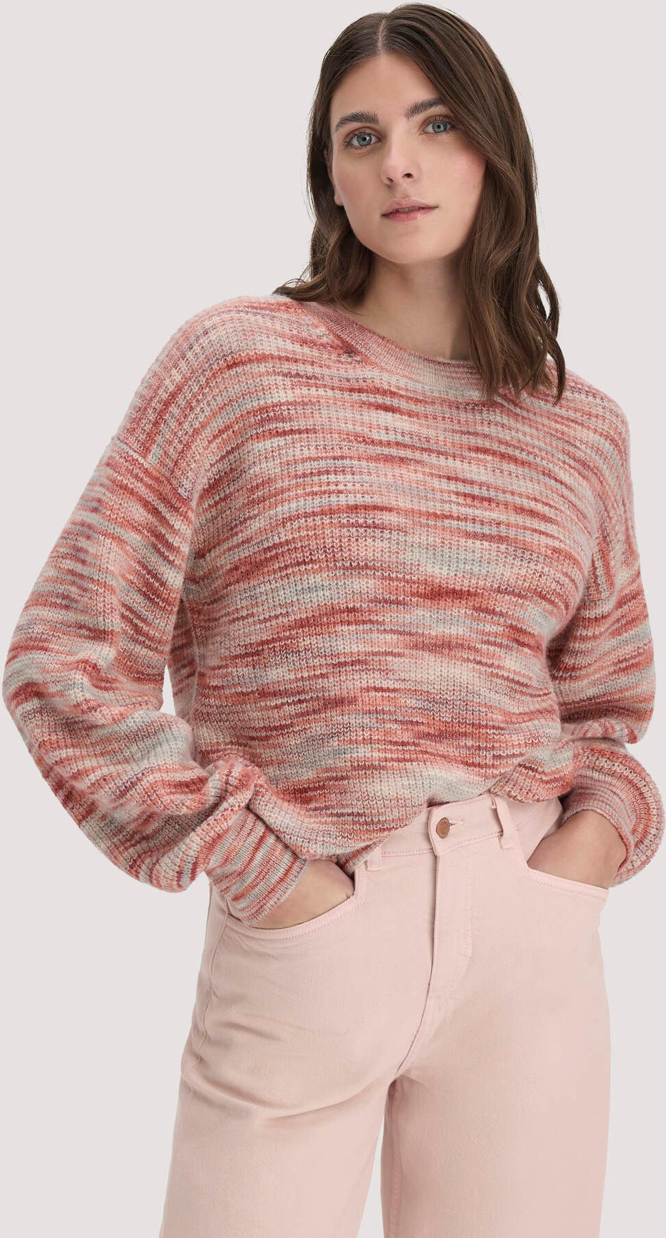 hessnatur Damen Strick Pullover Relaxed aus Alpaka - orange - Größe XL
