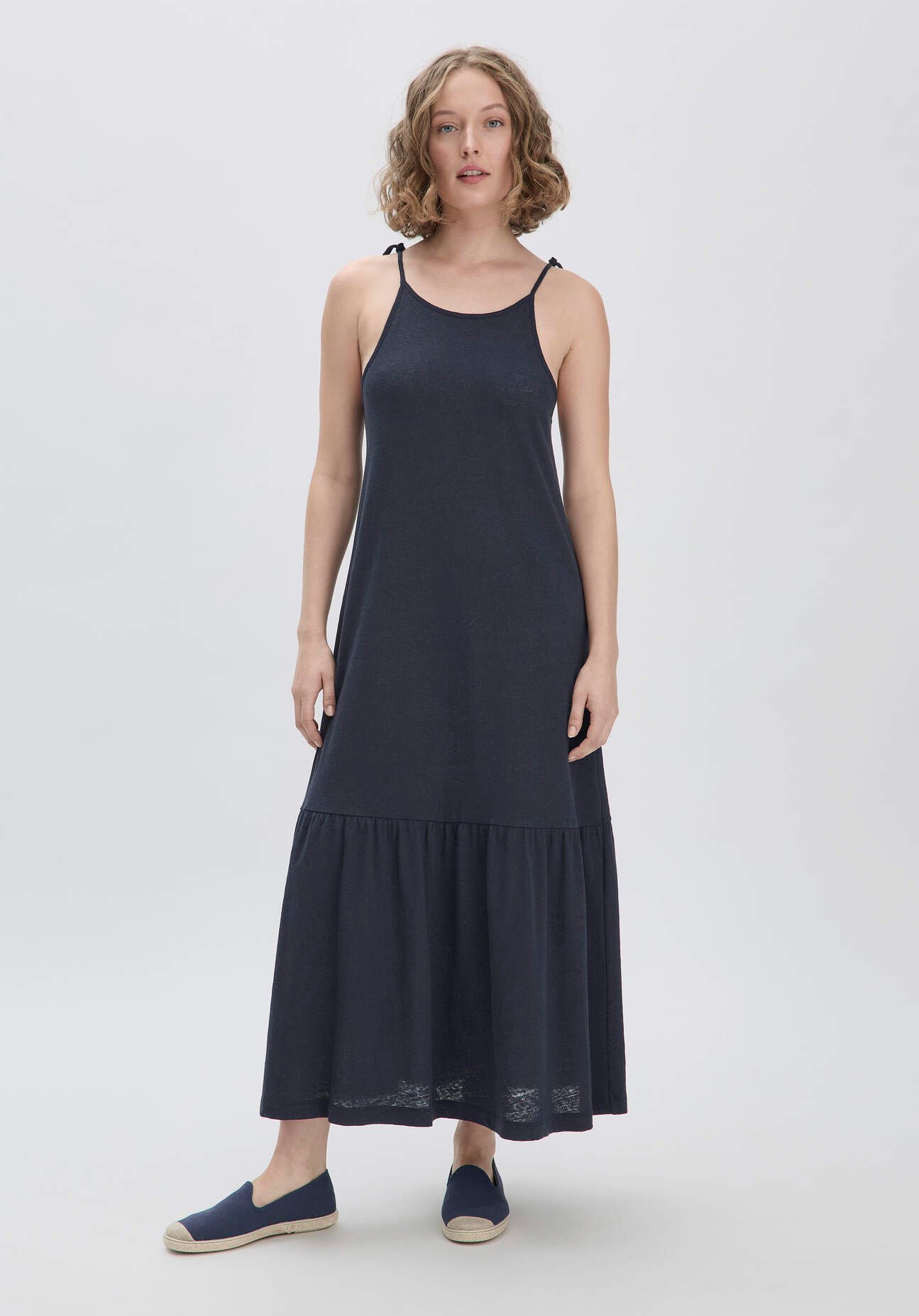 hessnatur Damen Espadrilles mit Bio-Baumwolle - blau - Größe 42