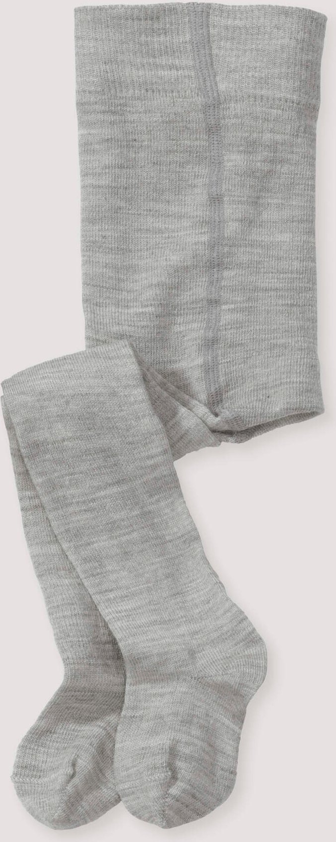 hessnatur Baby Woll-Strumpfhose aus Bio-Merinowolle mit Bio-Baumwolle - grau - Größe 62/68