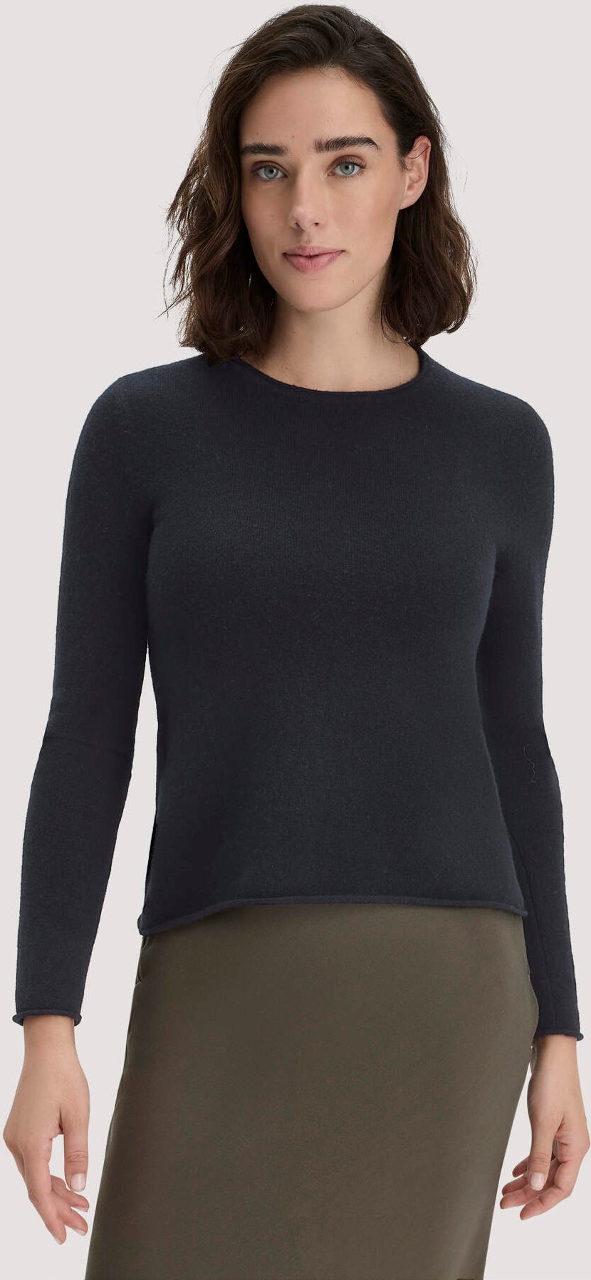 hessnatur Damen FTC × HESSNATUR Pullover Regular aus Cashmere - schwarz - Größe S