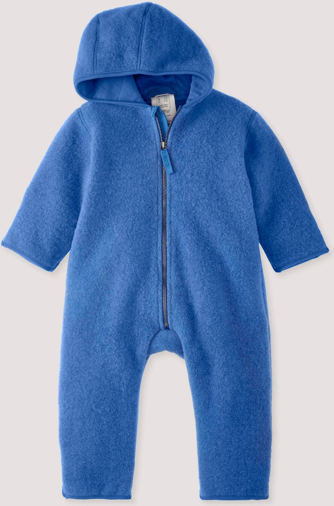 Thumbnail - hessnatur Baby Wollfleece Overall aus Bio-Merinowolle - blau - Größe 98