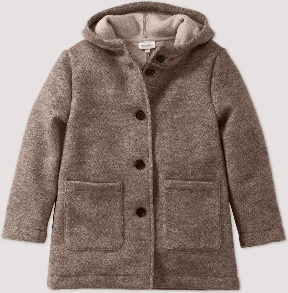 Thumbnail - hessnatur Kinder Rhön-Mantel aus regionaler Schurwolle - beige - Größe 134/140