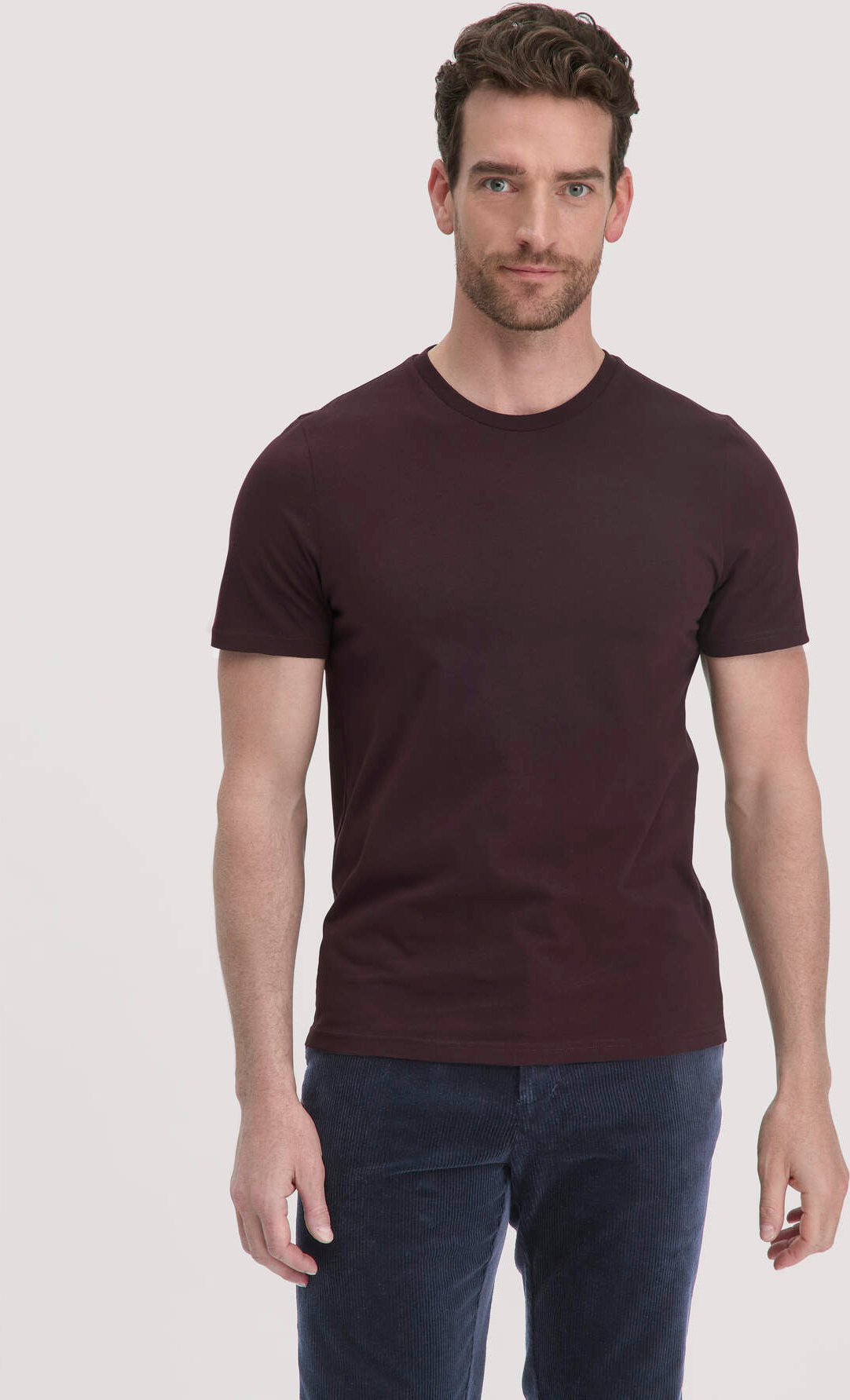 hessnatur Herren T-Shirt Regular aus Bio-Baumwolle - braun - Größe 52