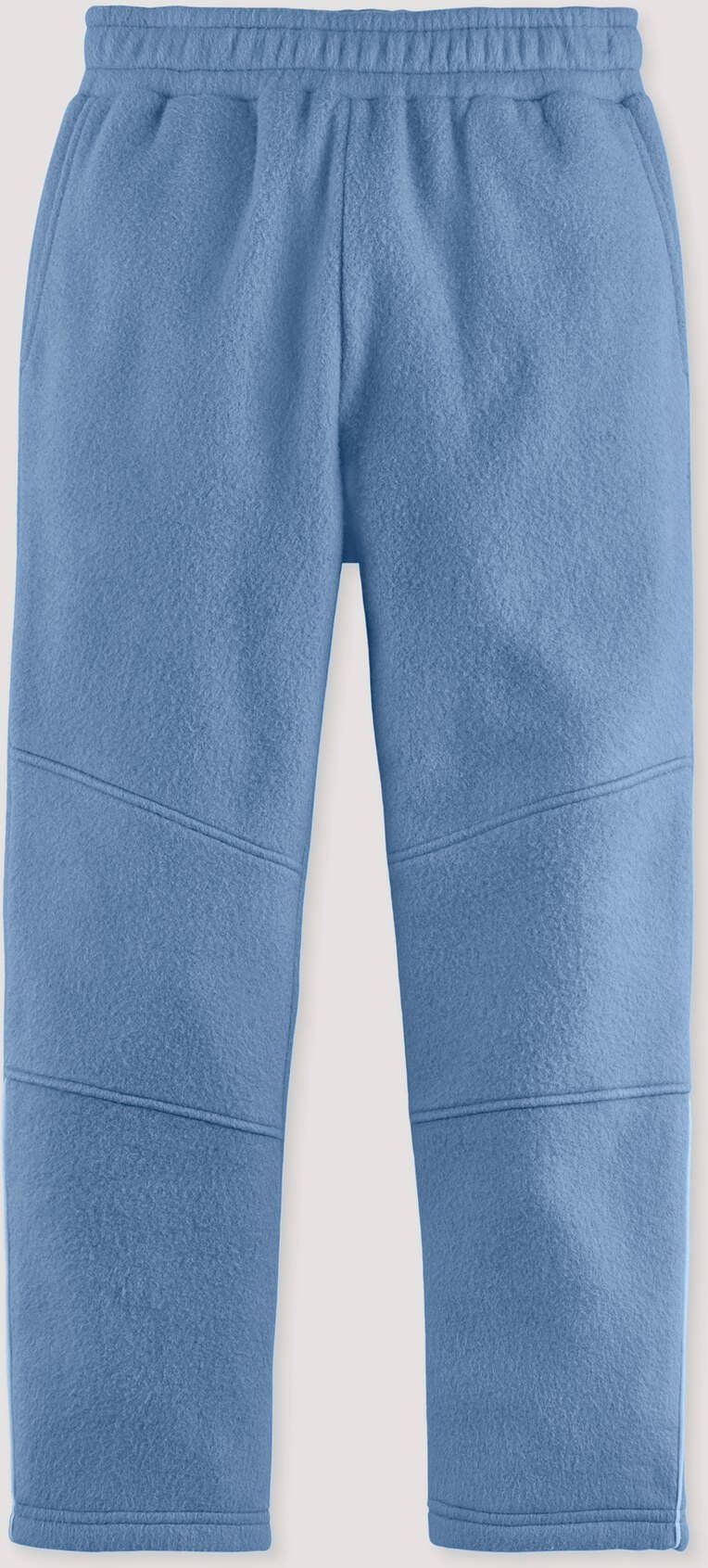 hessnatur Kinder Softfleece Hose aus Bio-Baumwolle - blau - Größe 98/104