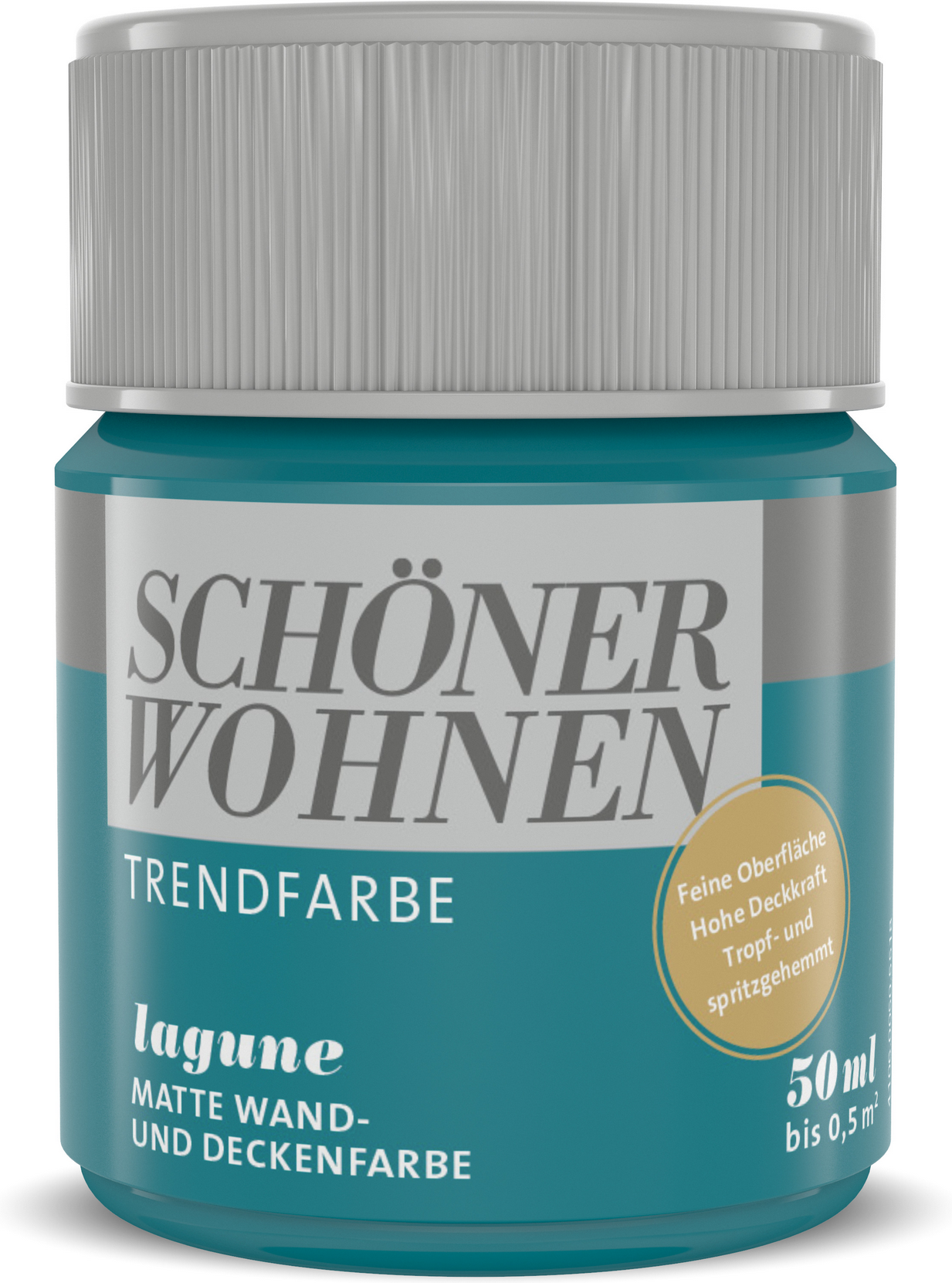 Thumbnail - Schöner Wohnen Farbe Trendfarbe 'Lagune' türkis matt 50 ml