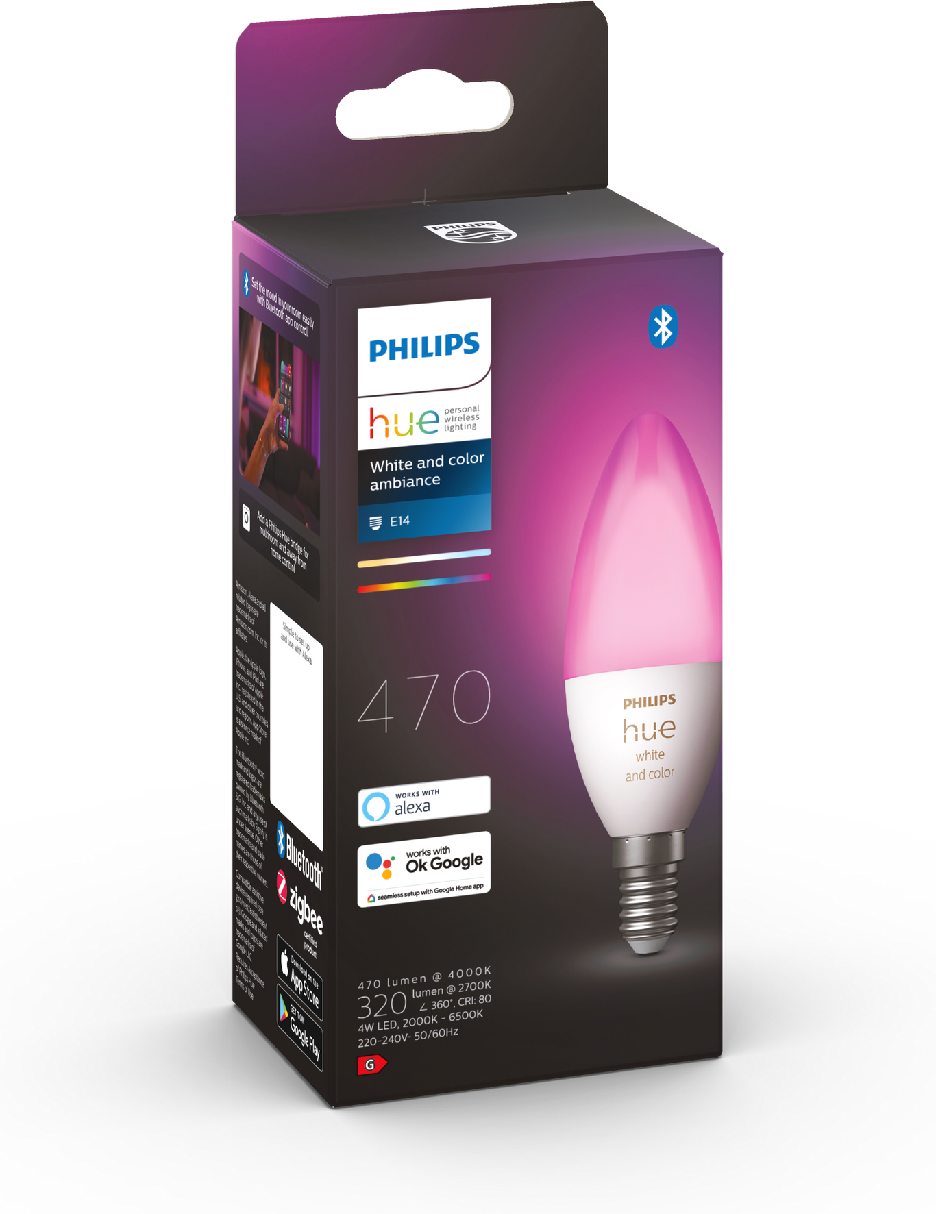 Philips LED-Lampe 'Hue White & Color Ambiance' E14 5,3 W