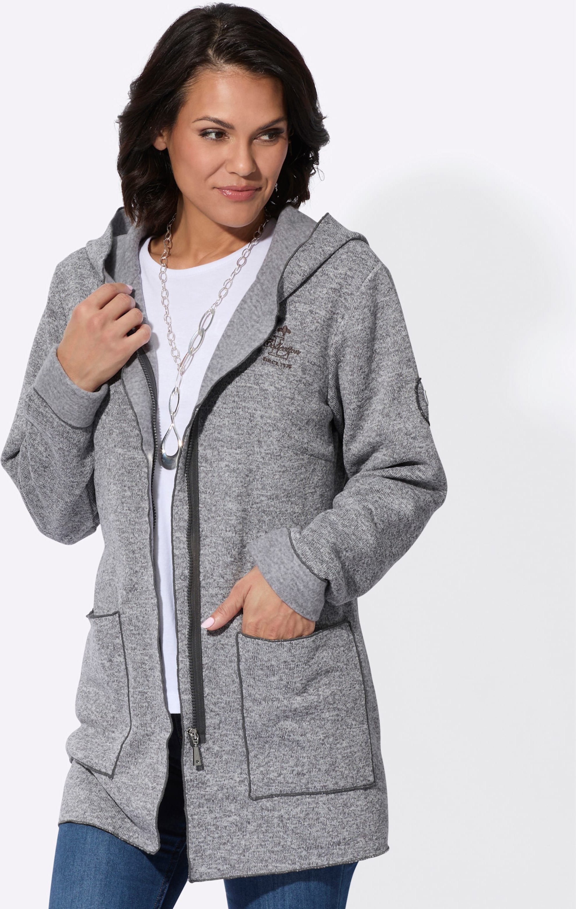 Strickfleece-Jacke