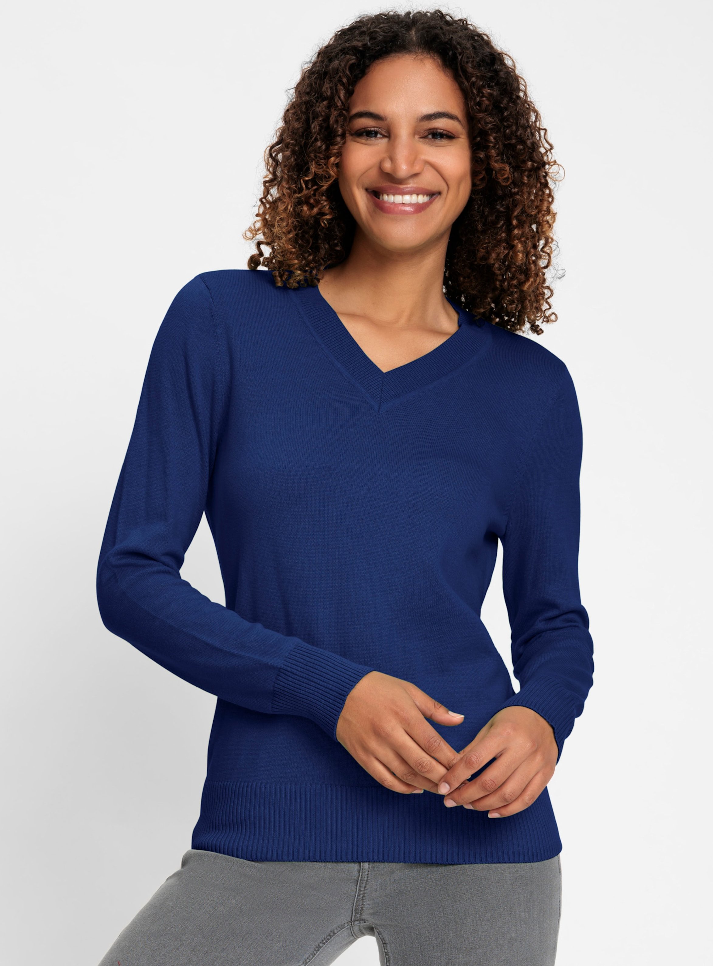Thumbnail - V-Ausschnitt-Pullover