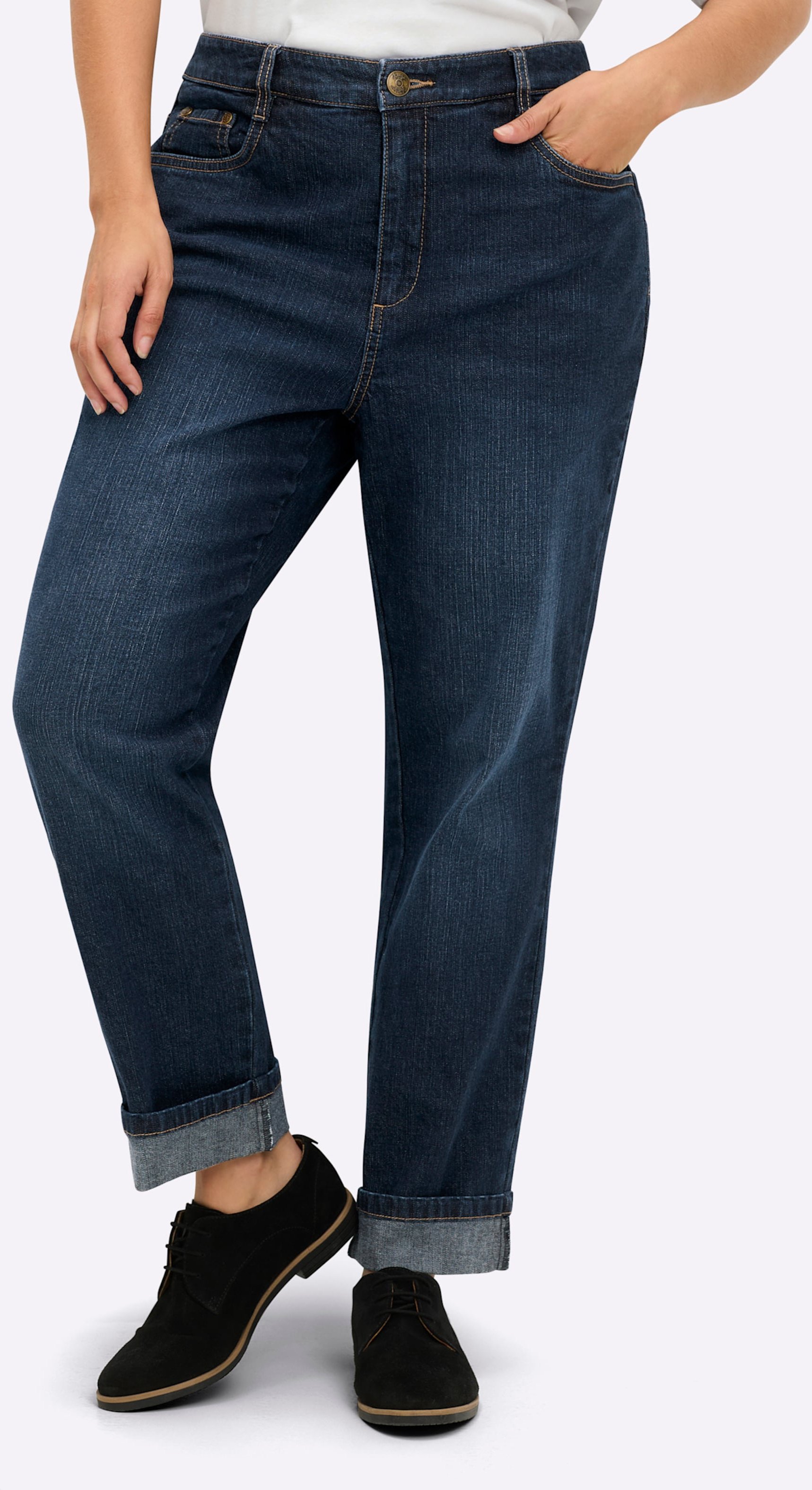 Thumbnail - High-waist-Jeans