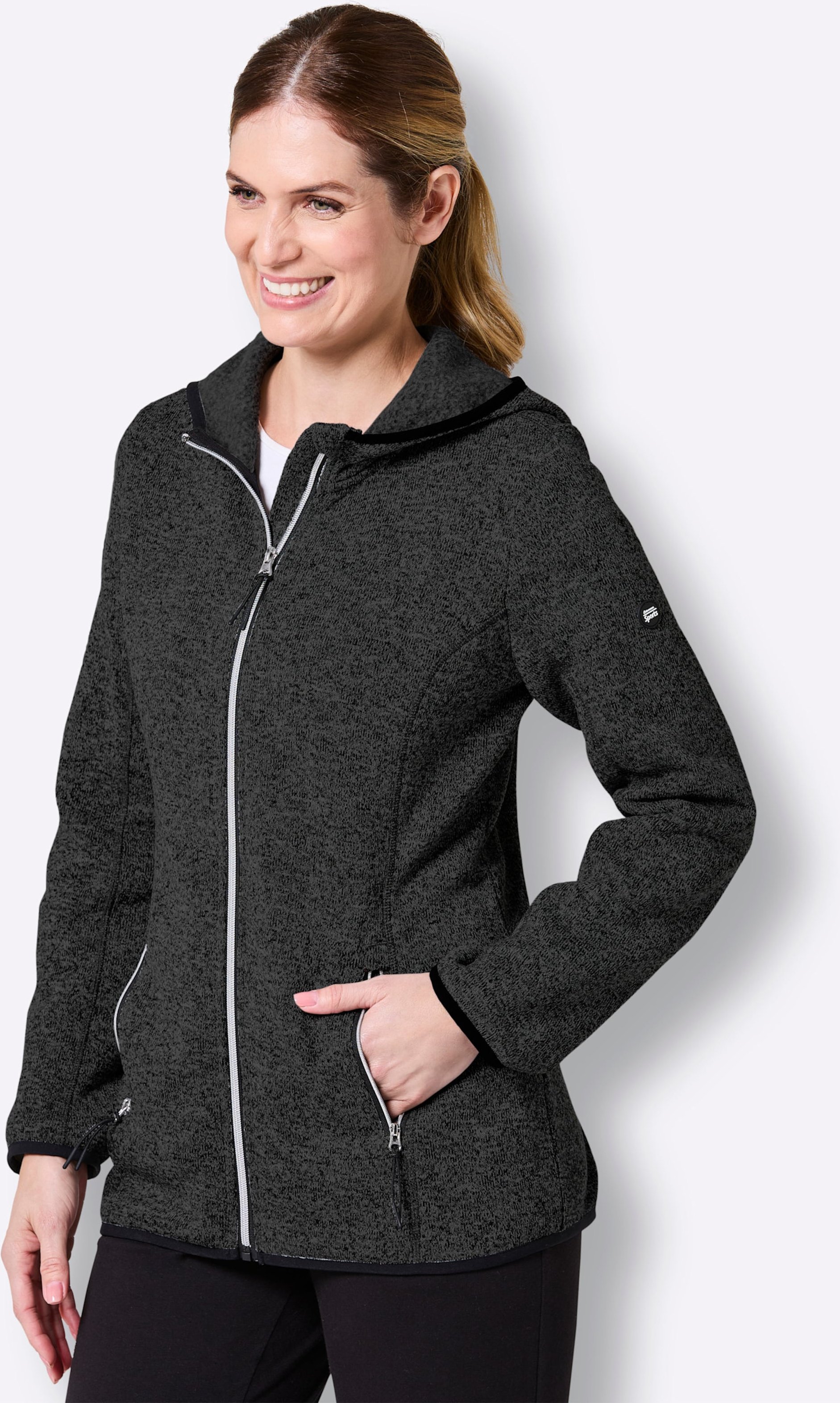 Strickfleecejacke
