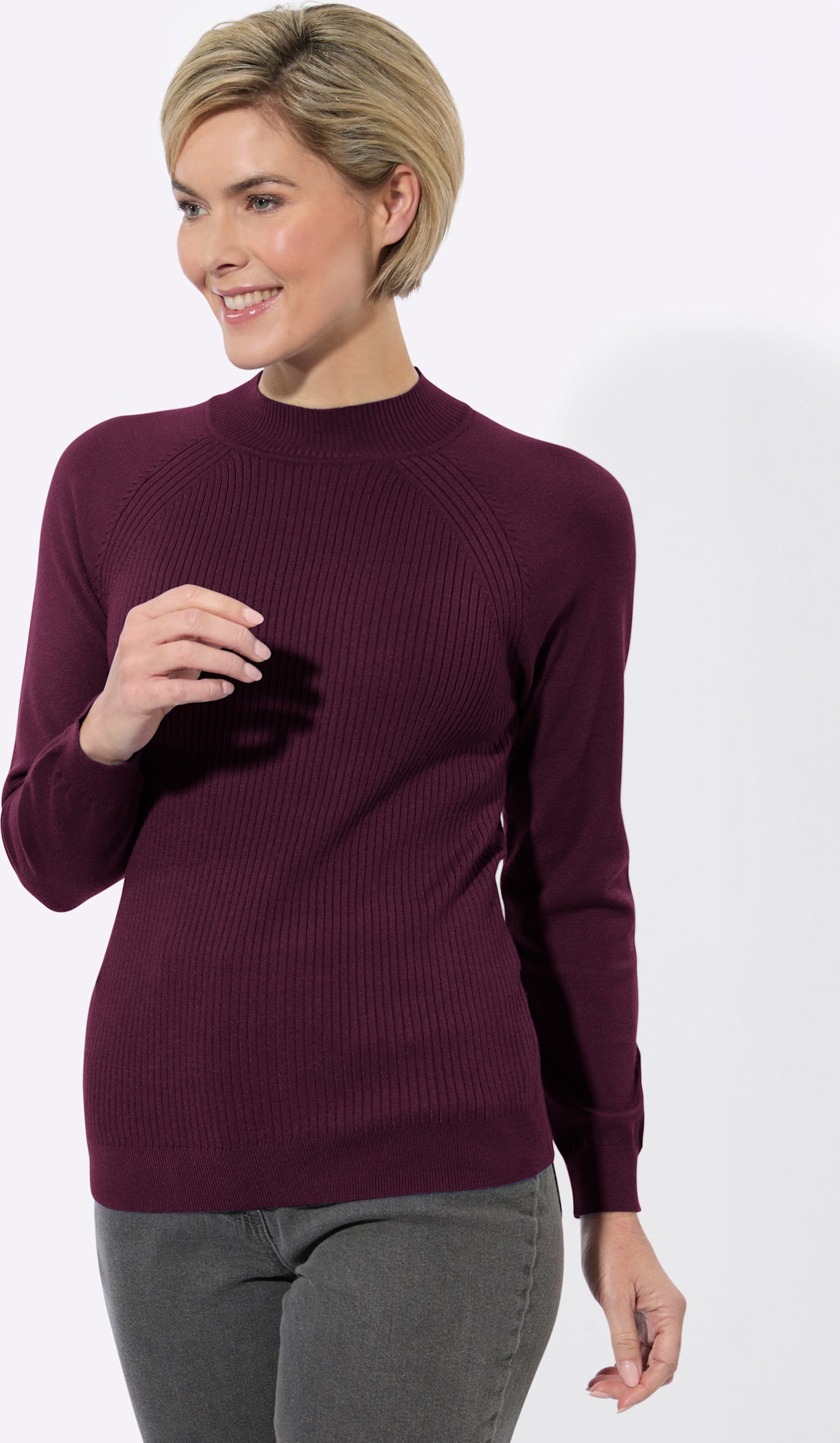 Stehkragenpullover