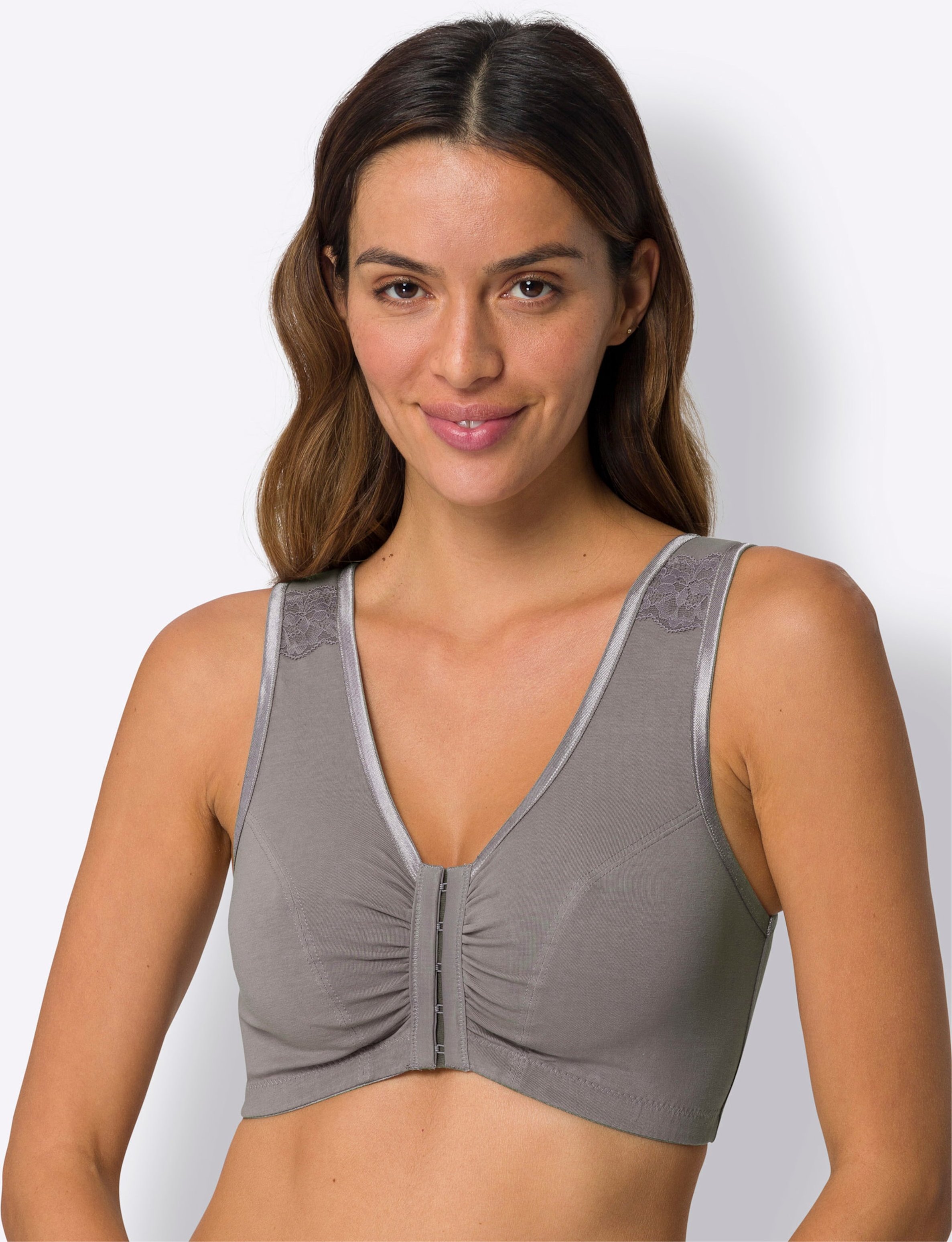 Vorderverschluss-BH ohne Bügel