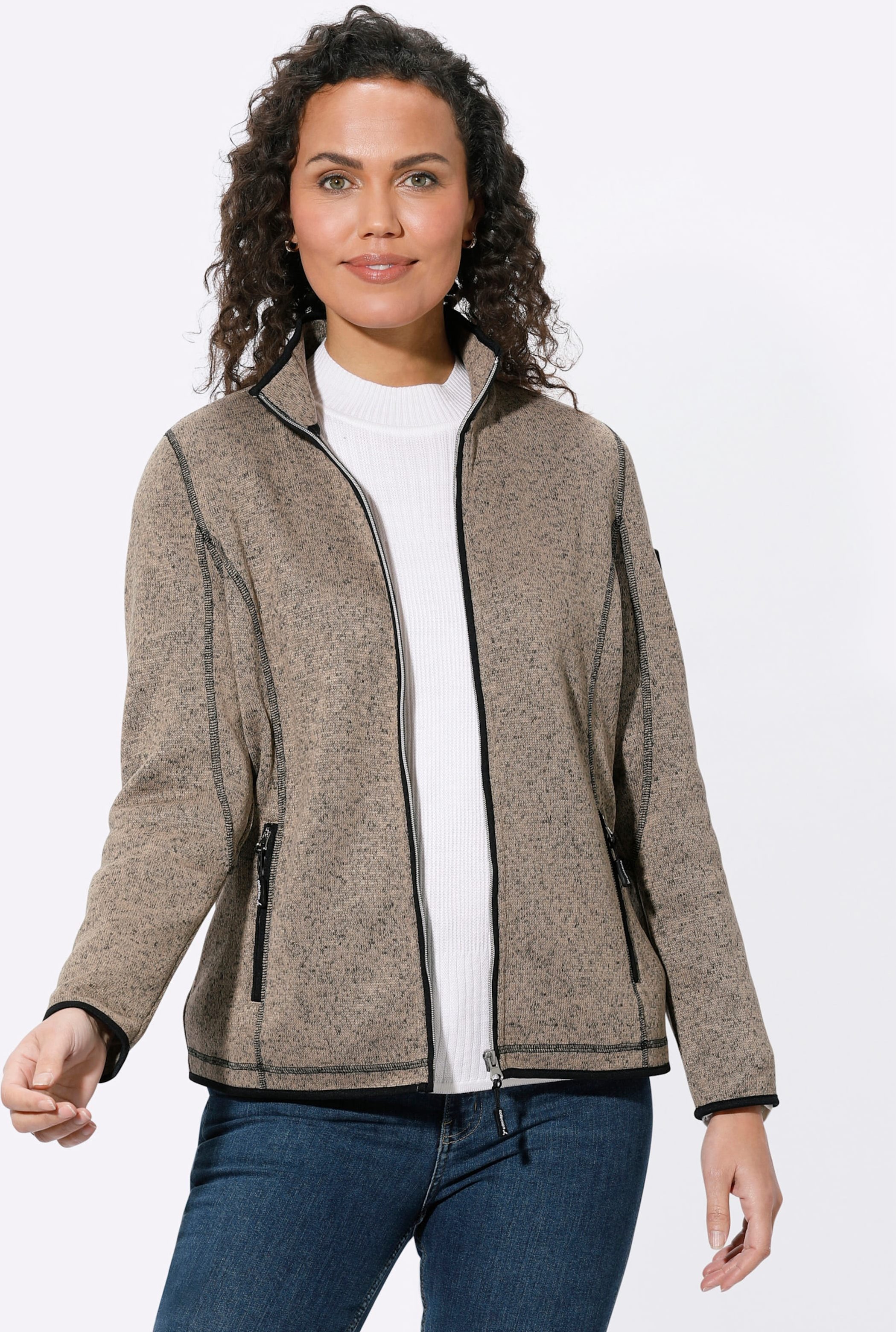 Strickfleecejacke