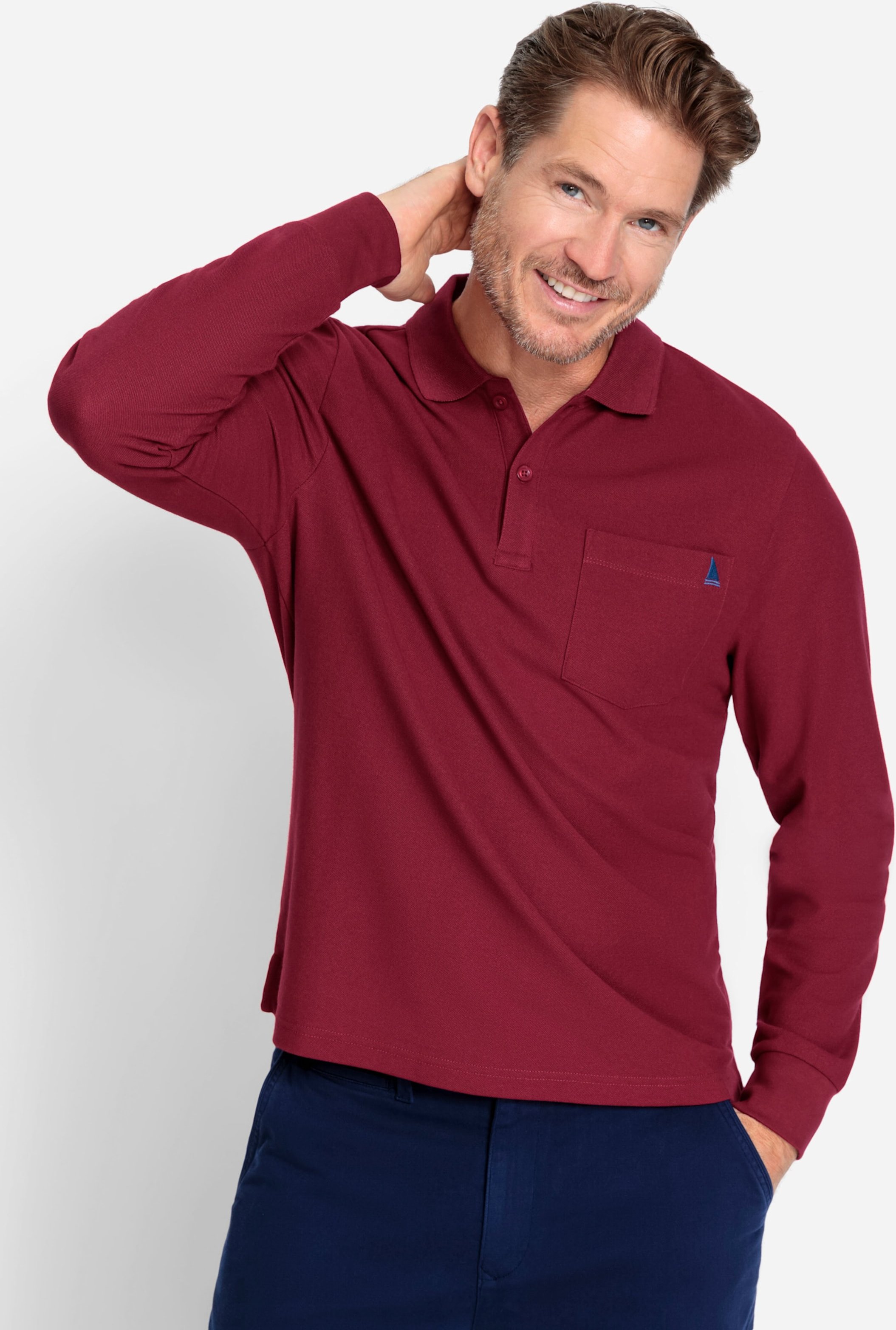 Langarm-Poloshirt