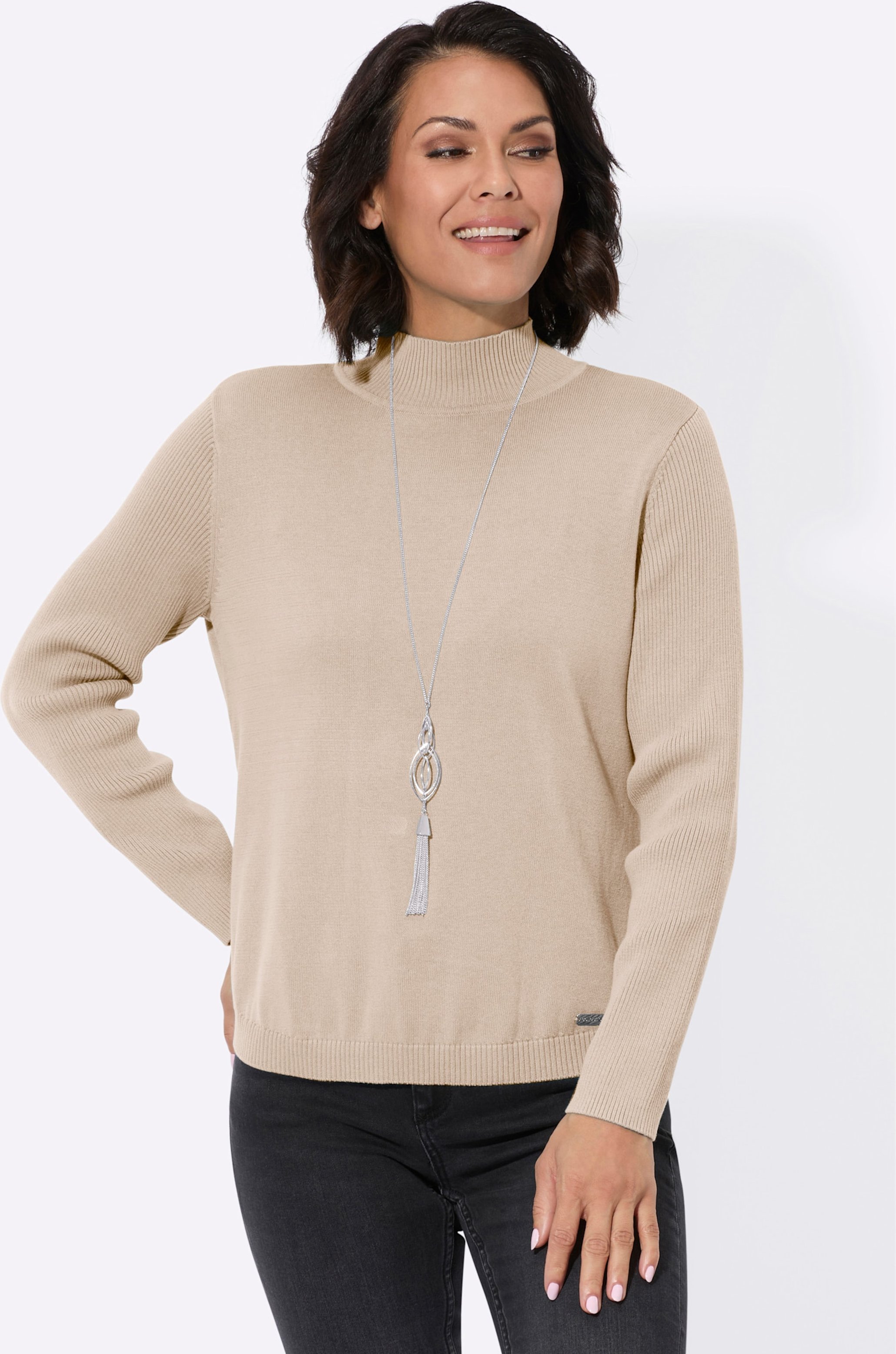 Stehkragenpullover