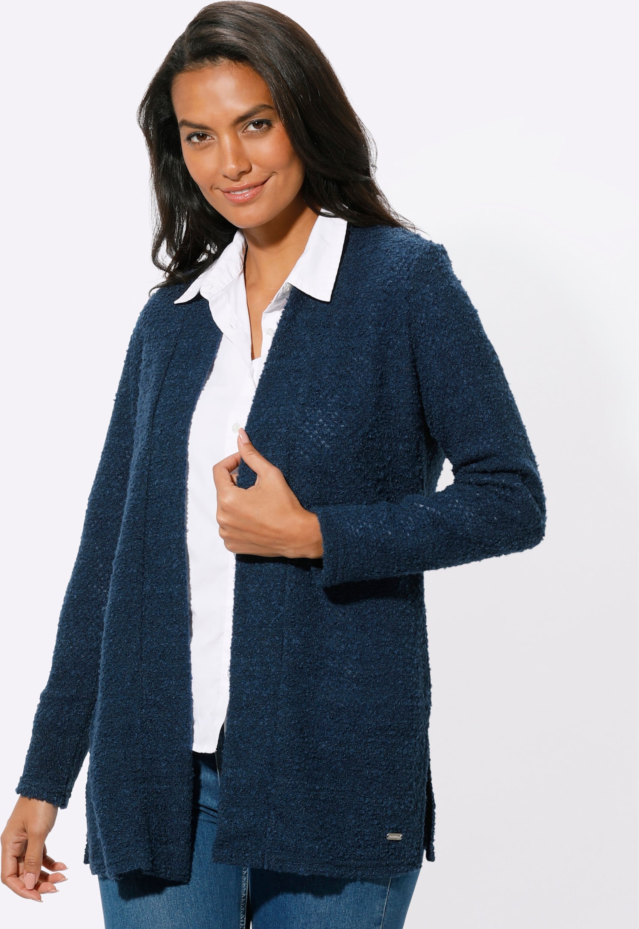 Longstrickjacke