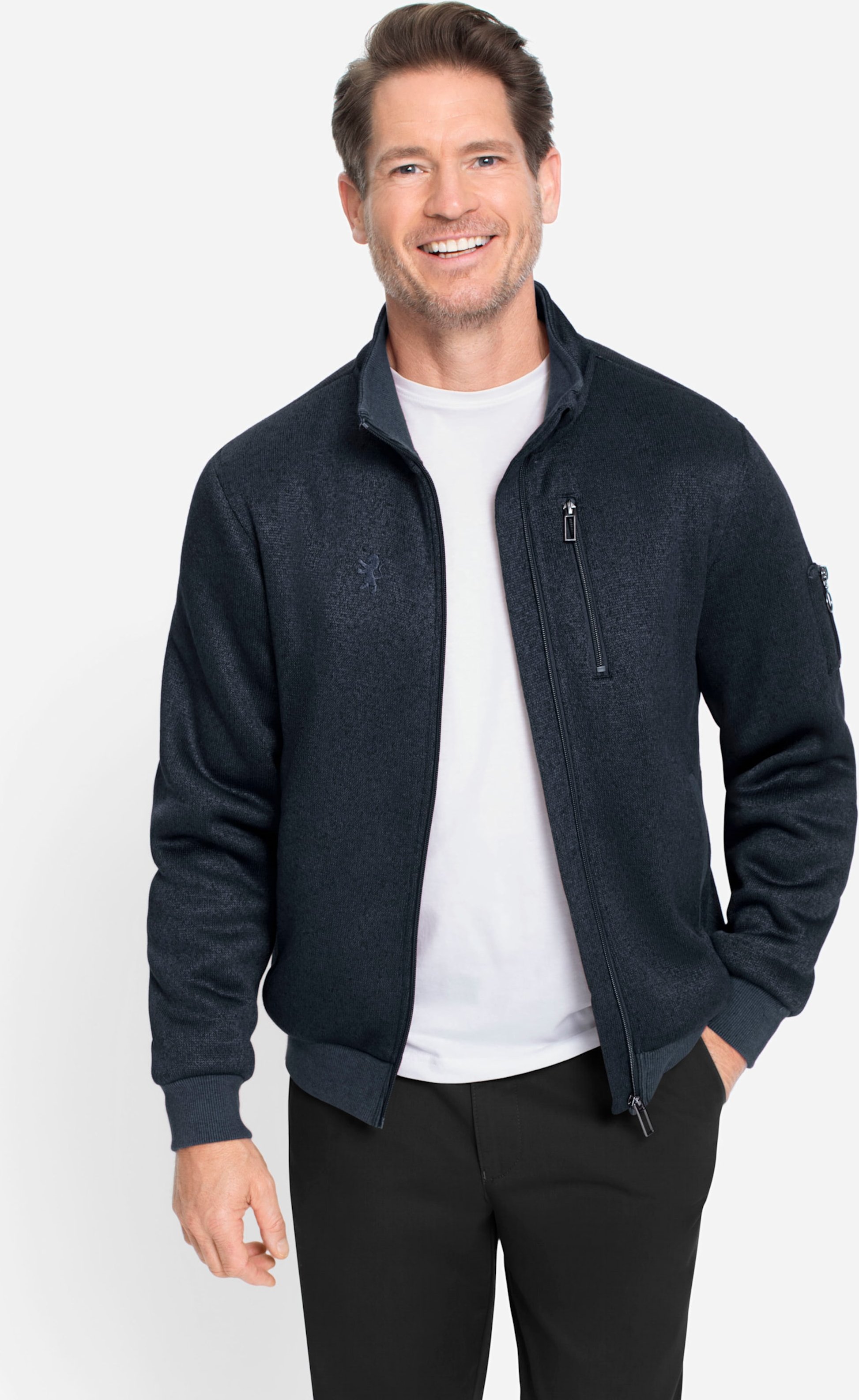 Strickfleece-Jacke