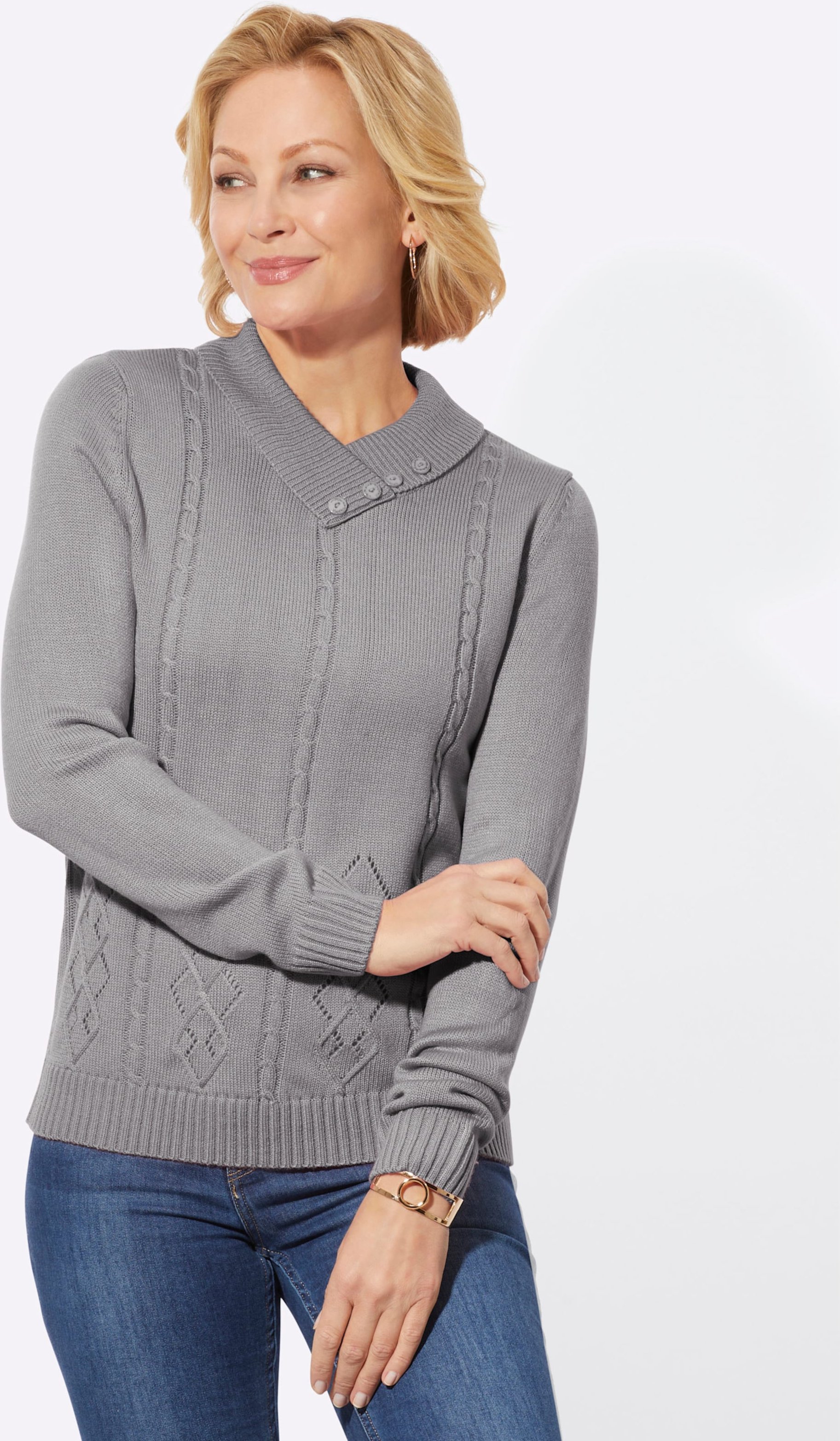 Thumbnail - V-Ausschnitt-Pullover