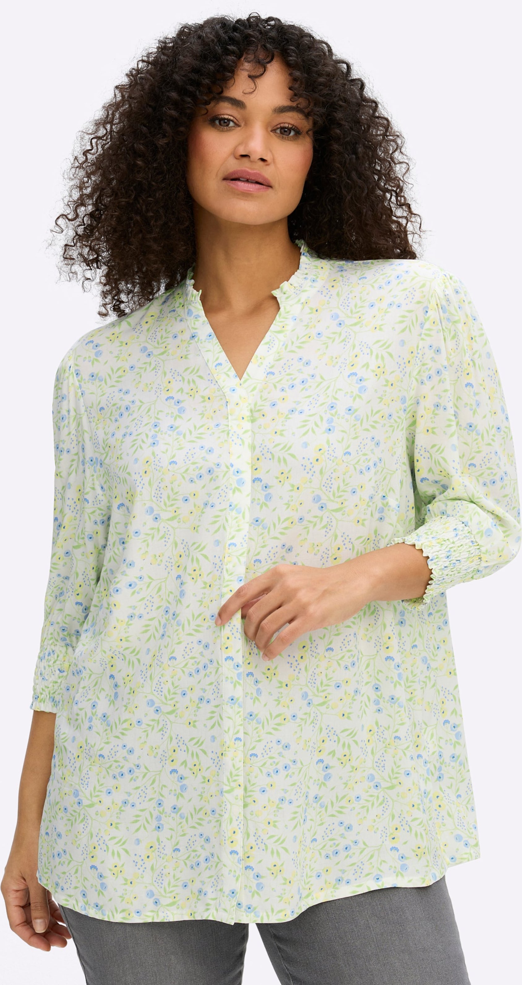 Thumbnail - Bluse mit Stehkragen