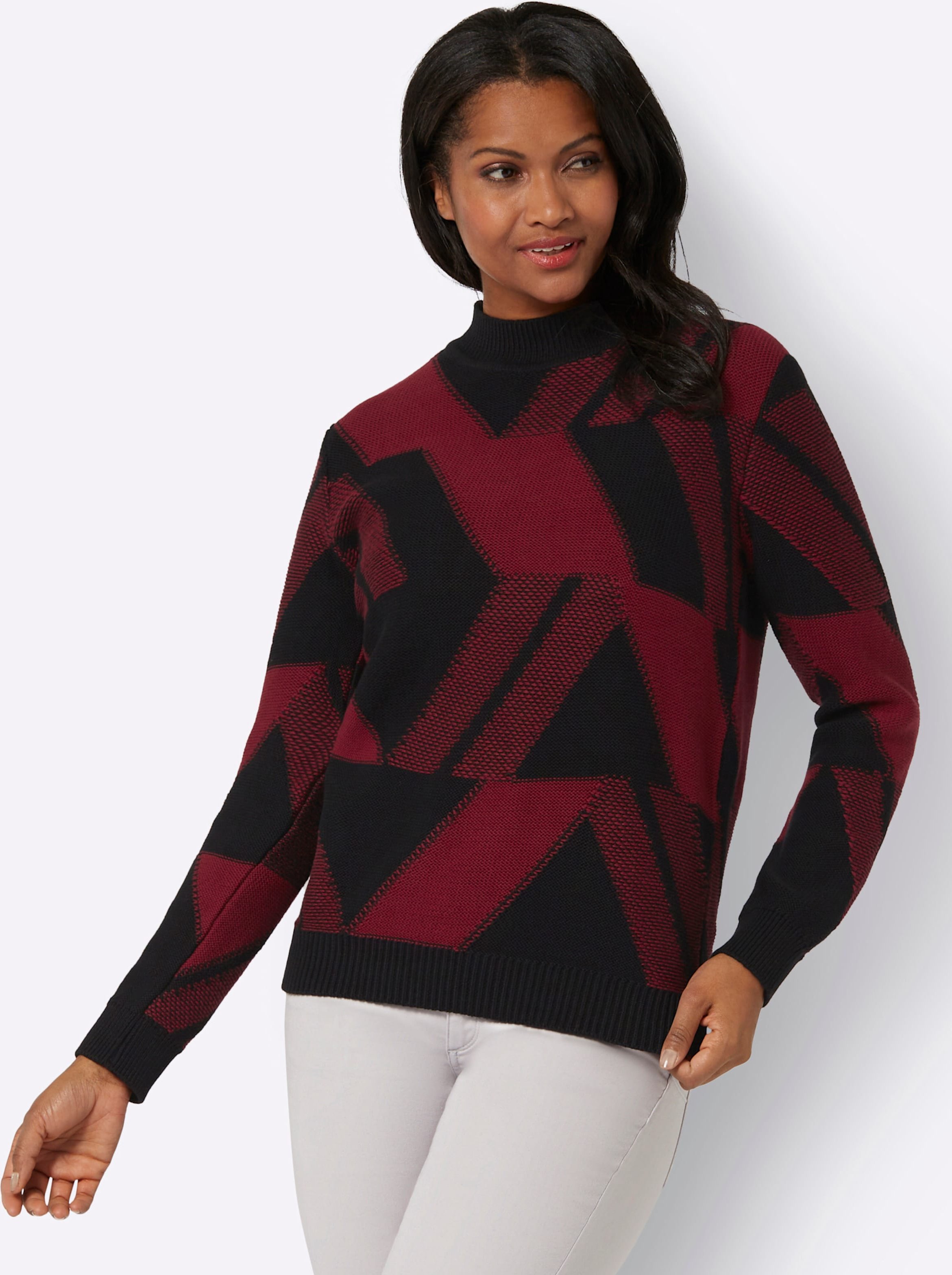 Thumbnail - Stehkragenpullover