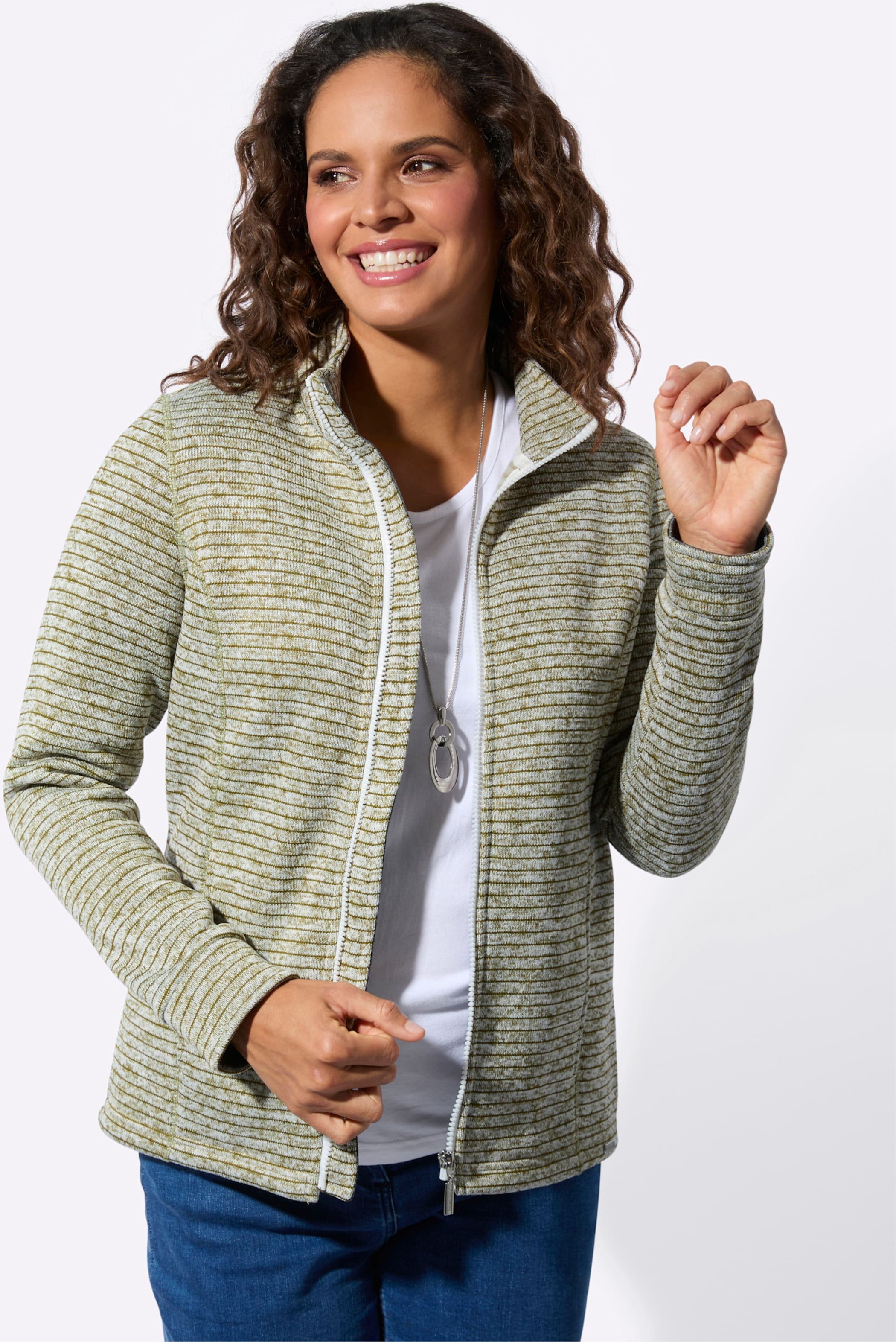 Strickfleecejacke