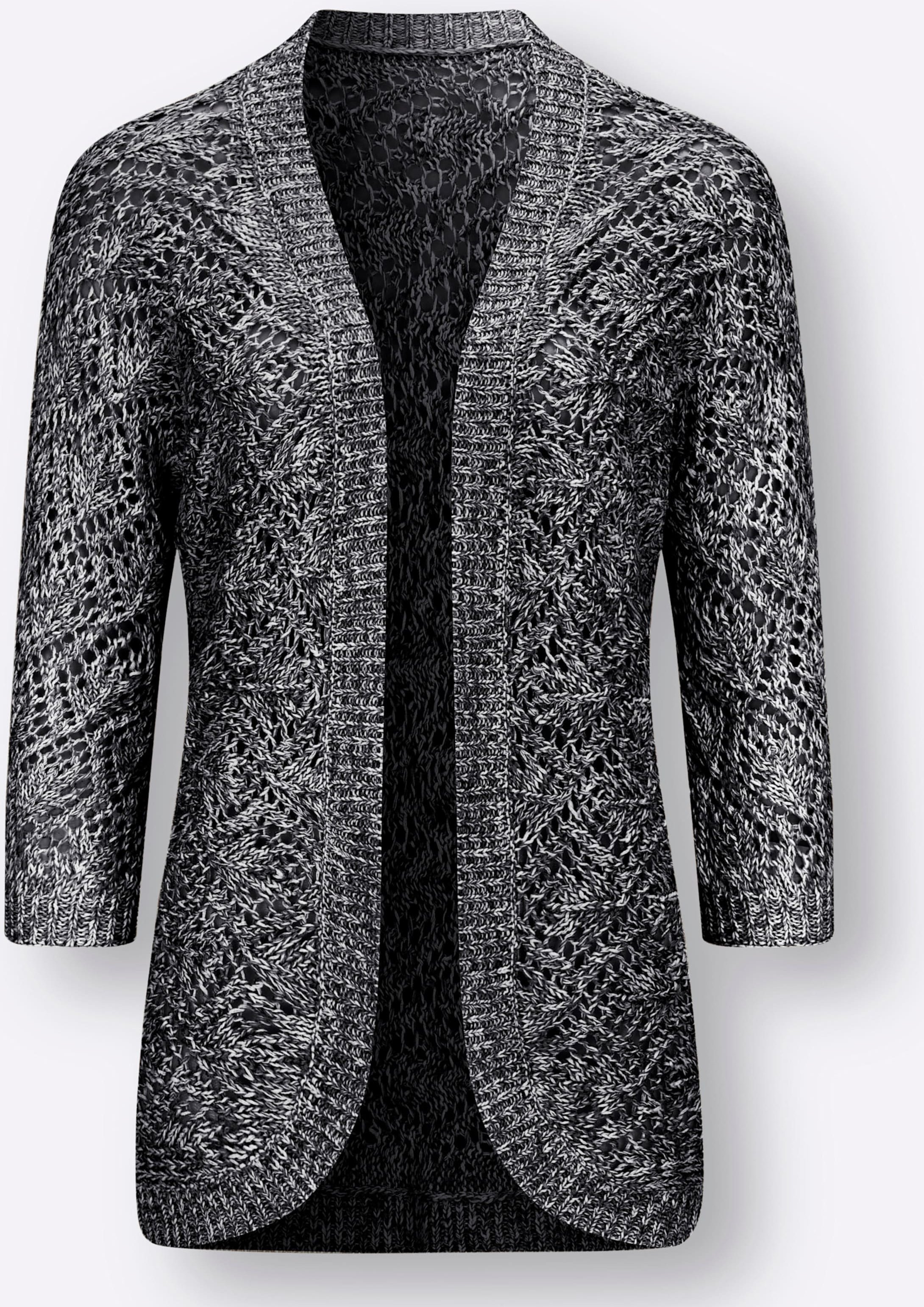 Ajourstrickjacke