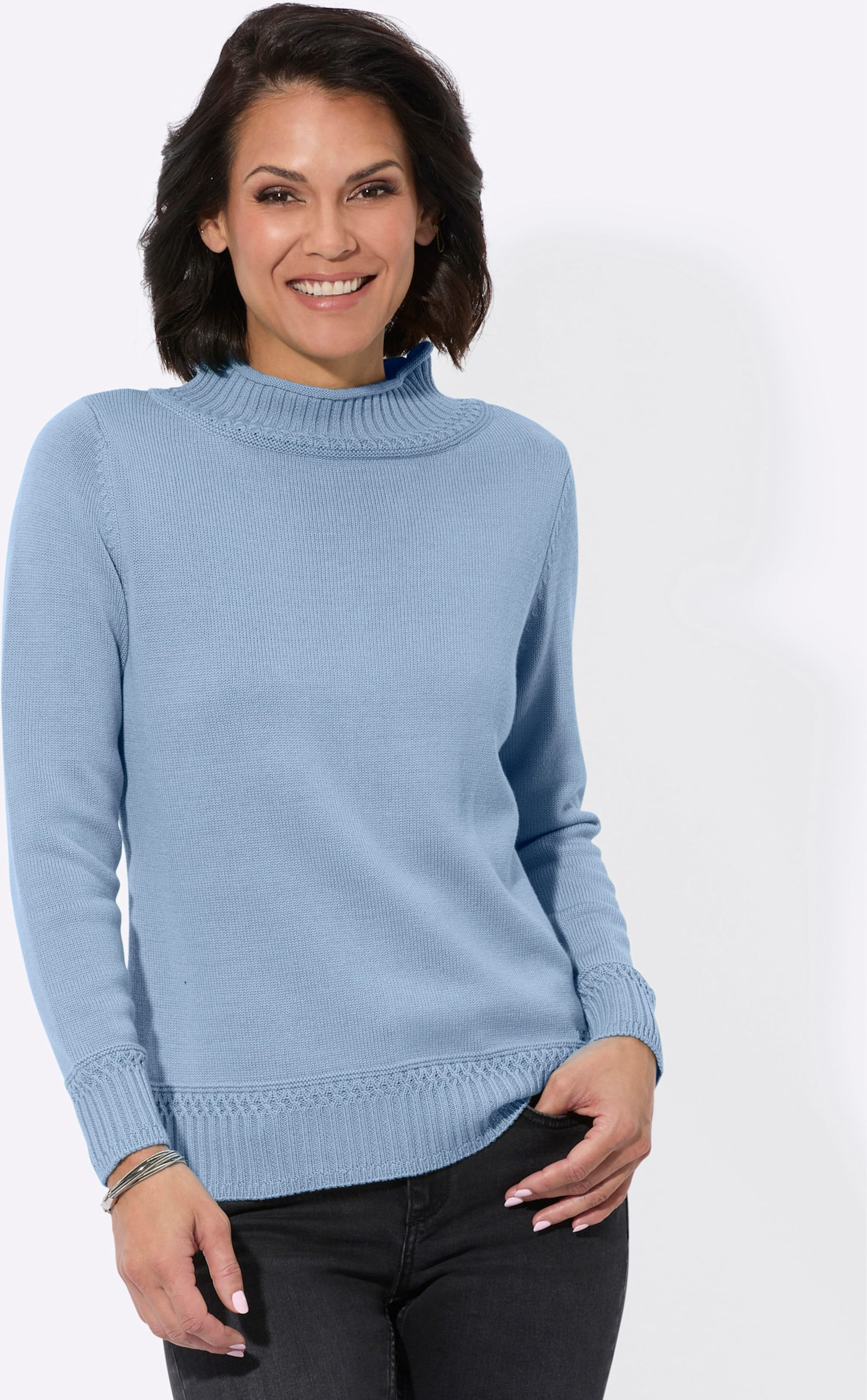 Thumbnail - Stehkragenpullover