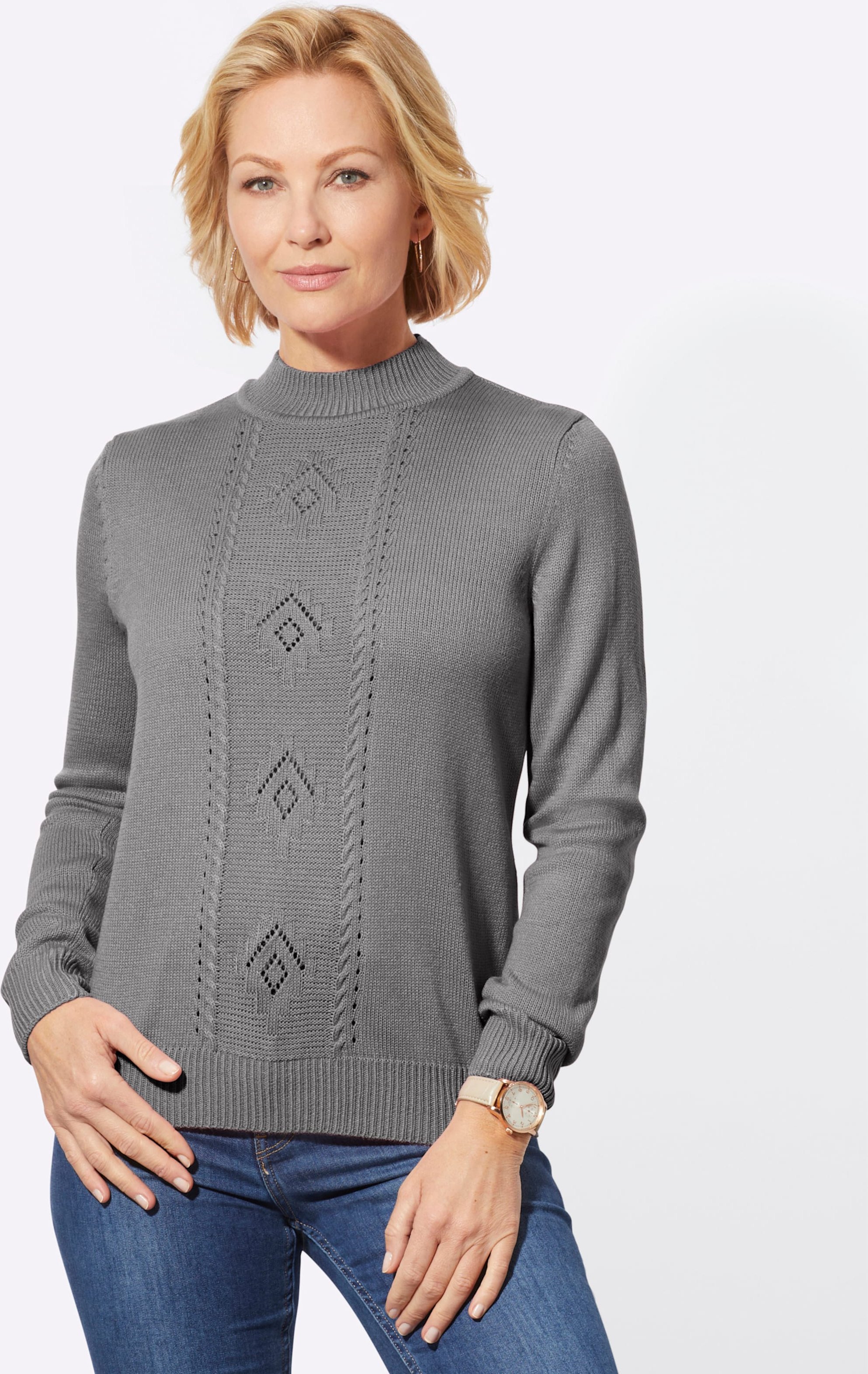 Thumbnail - Stehkragenpullover