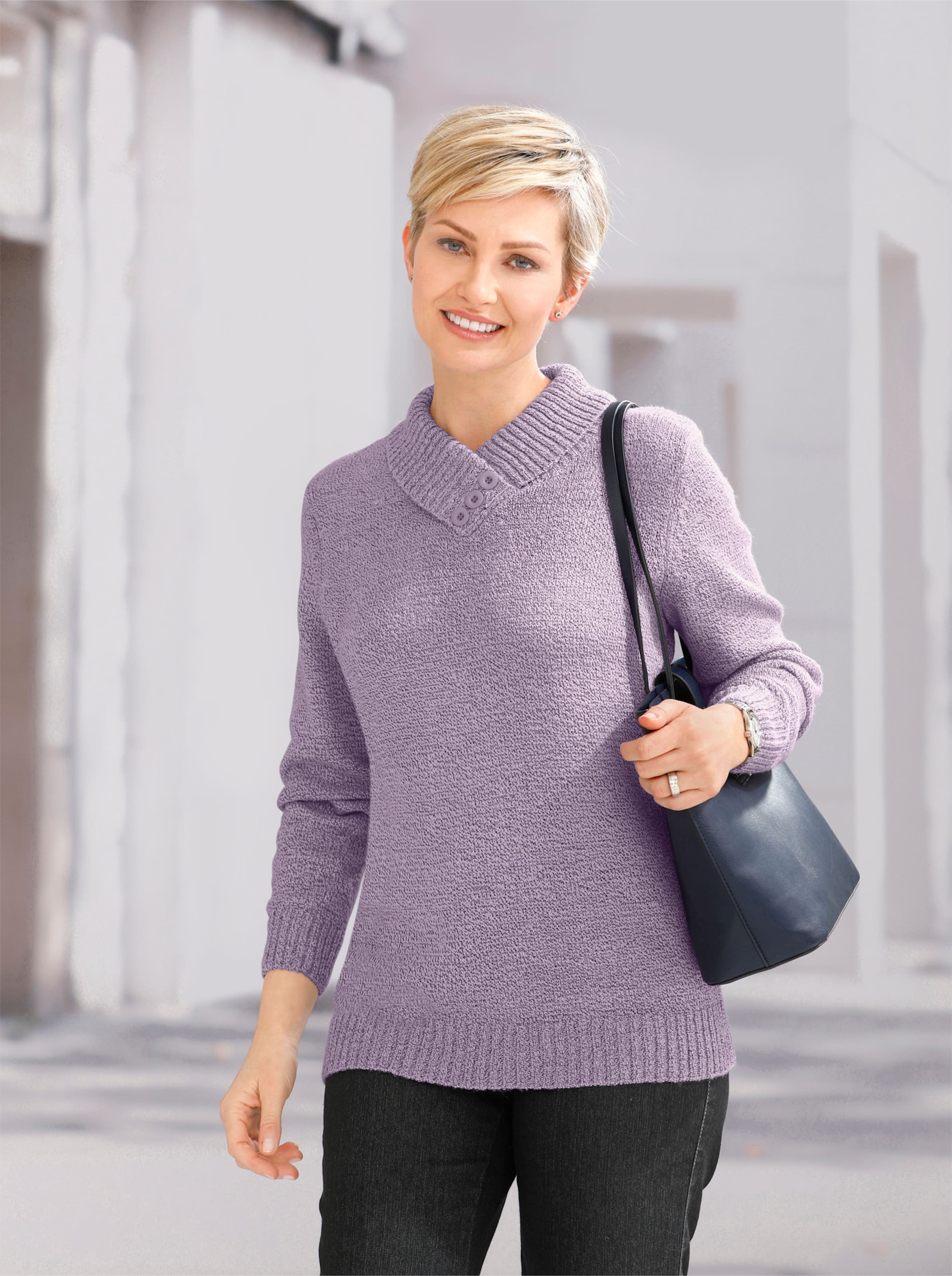 Thumbnail - V-Ausschnitt-Pullover