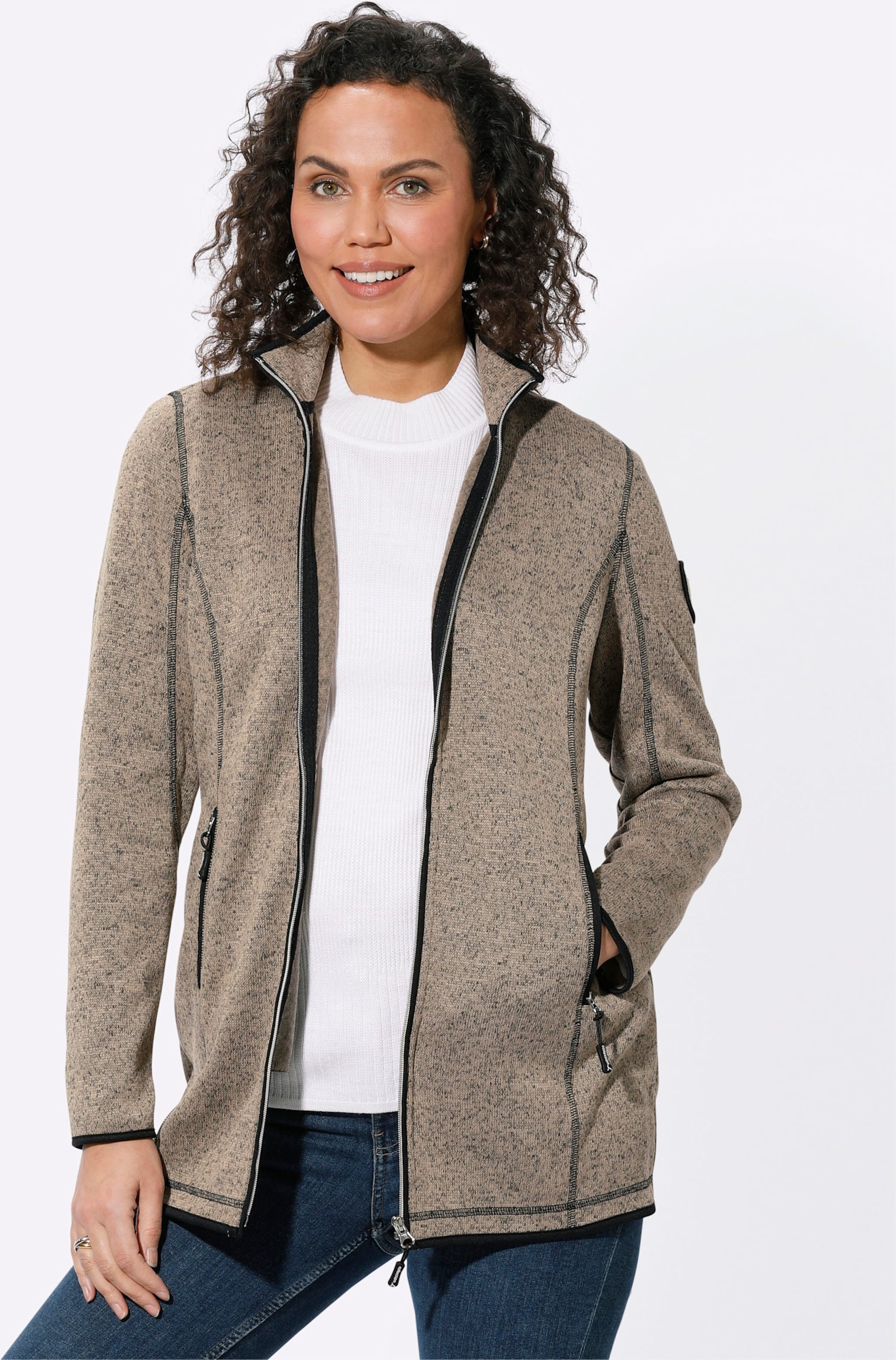 Strickfleecejacke