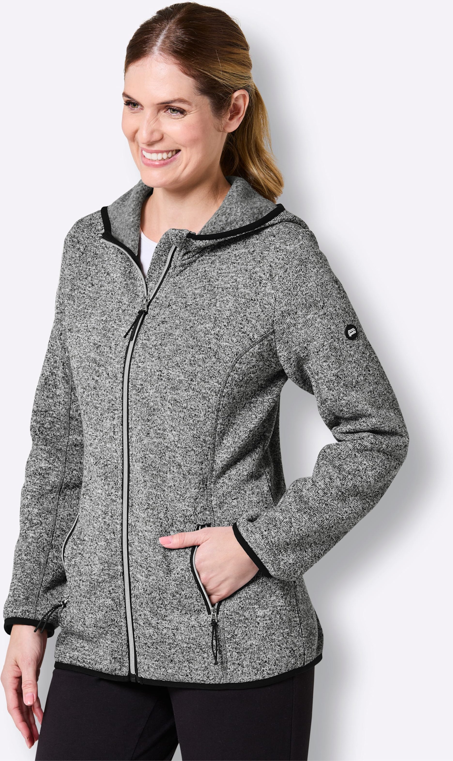 Strickfleecejacke
