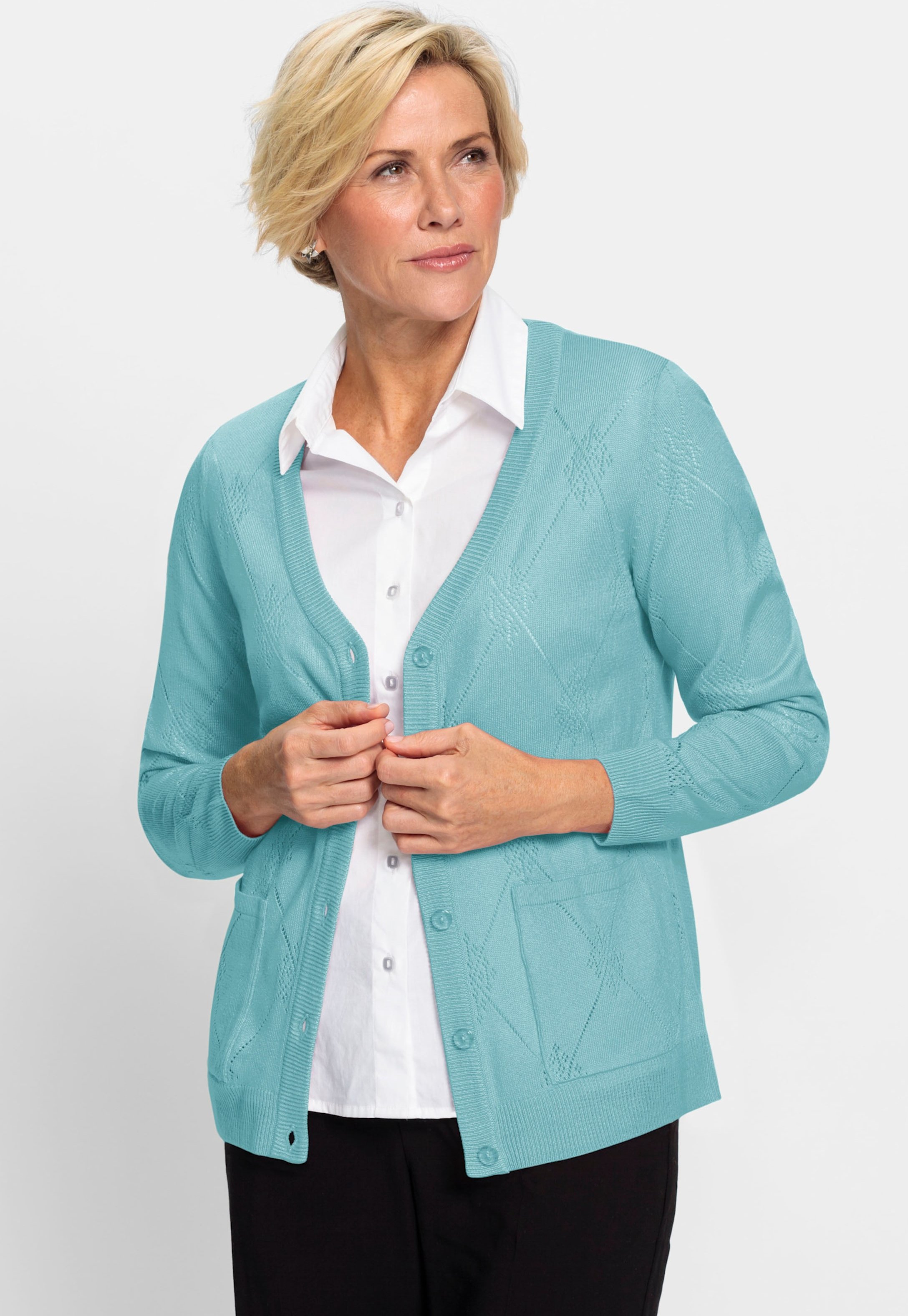 Ajourstrickjacke