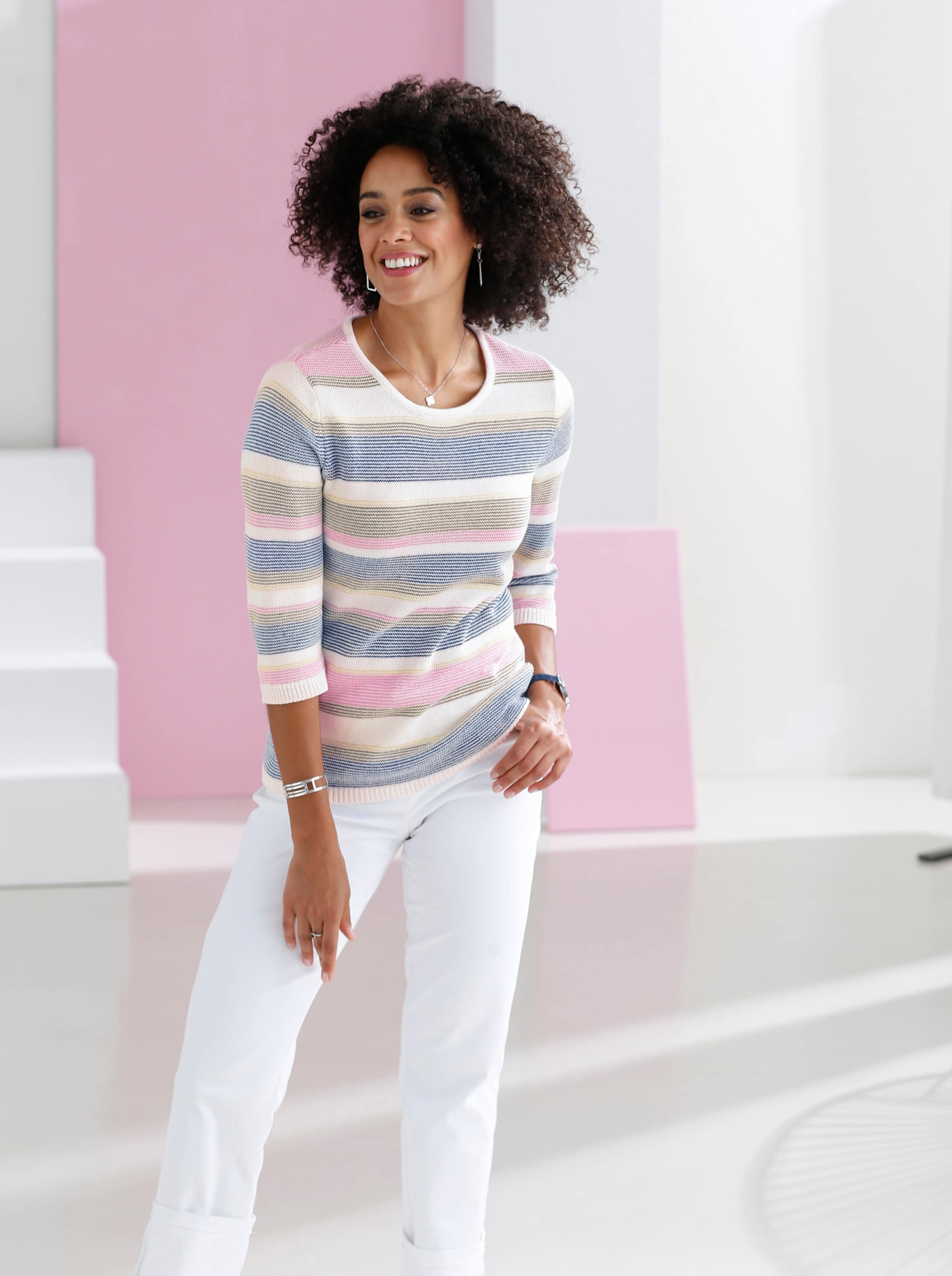 Streifenpullover