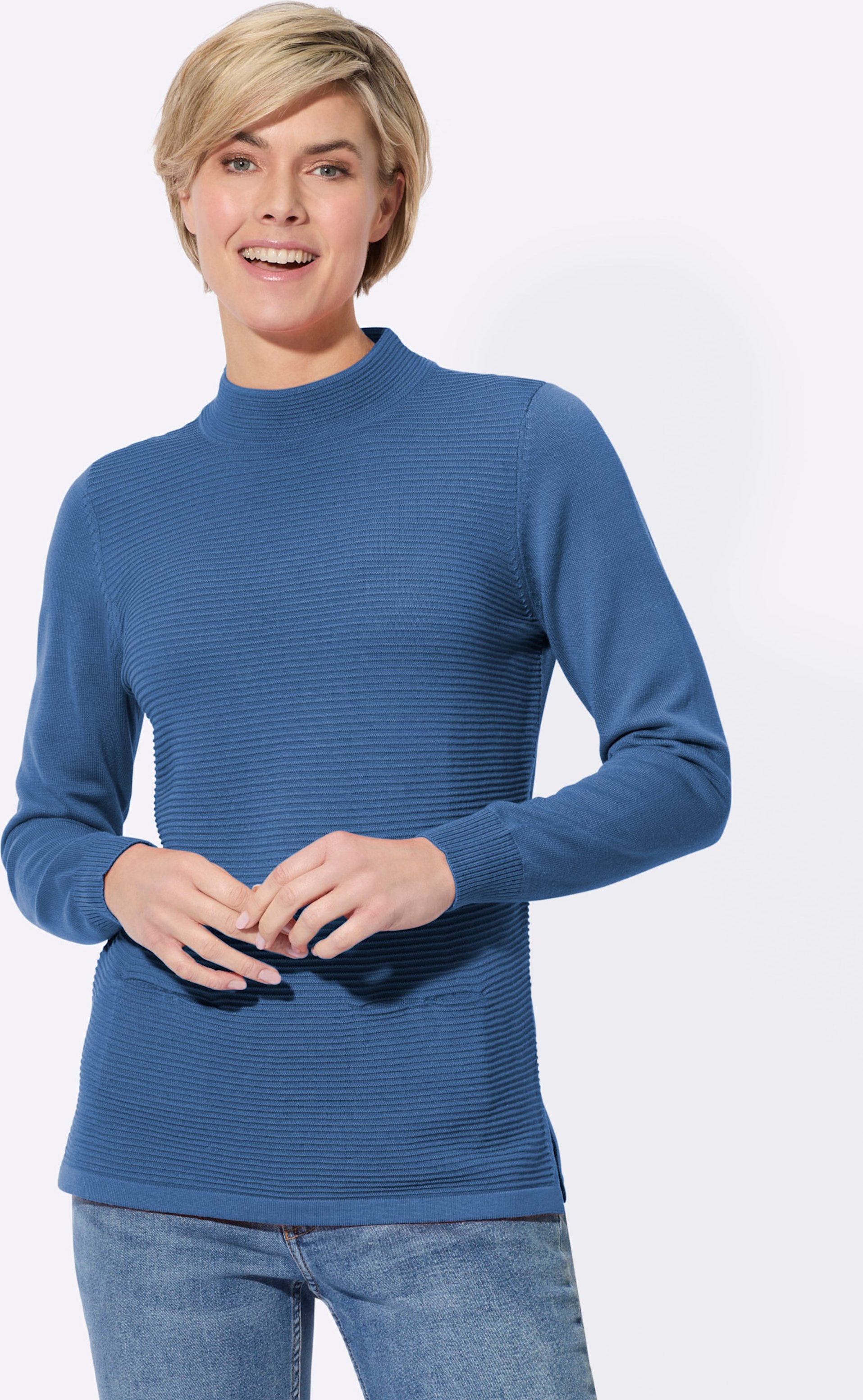 Stehkragenpullover