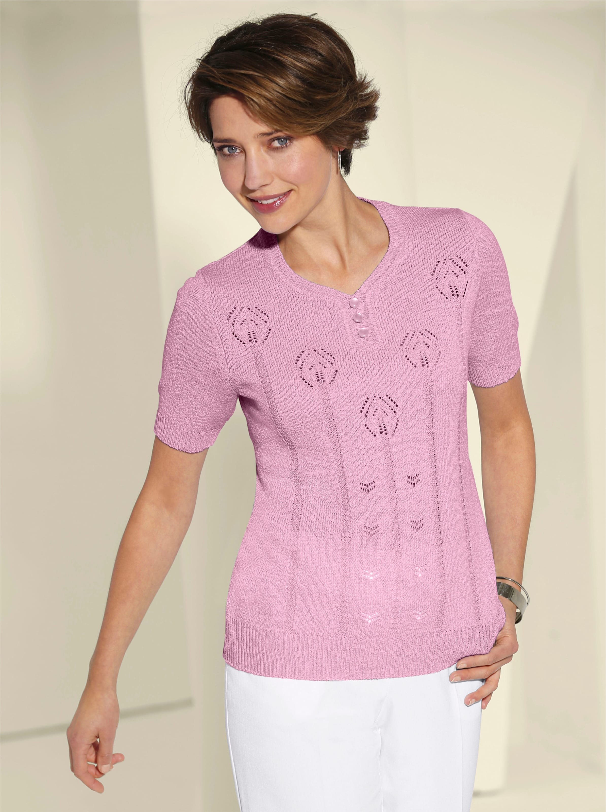 Thumbnail - V-Ausschnitt-Pullover
