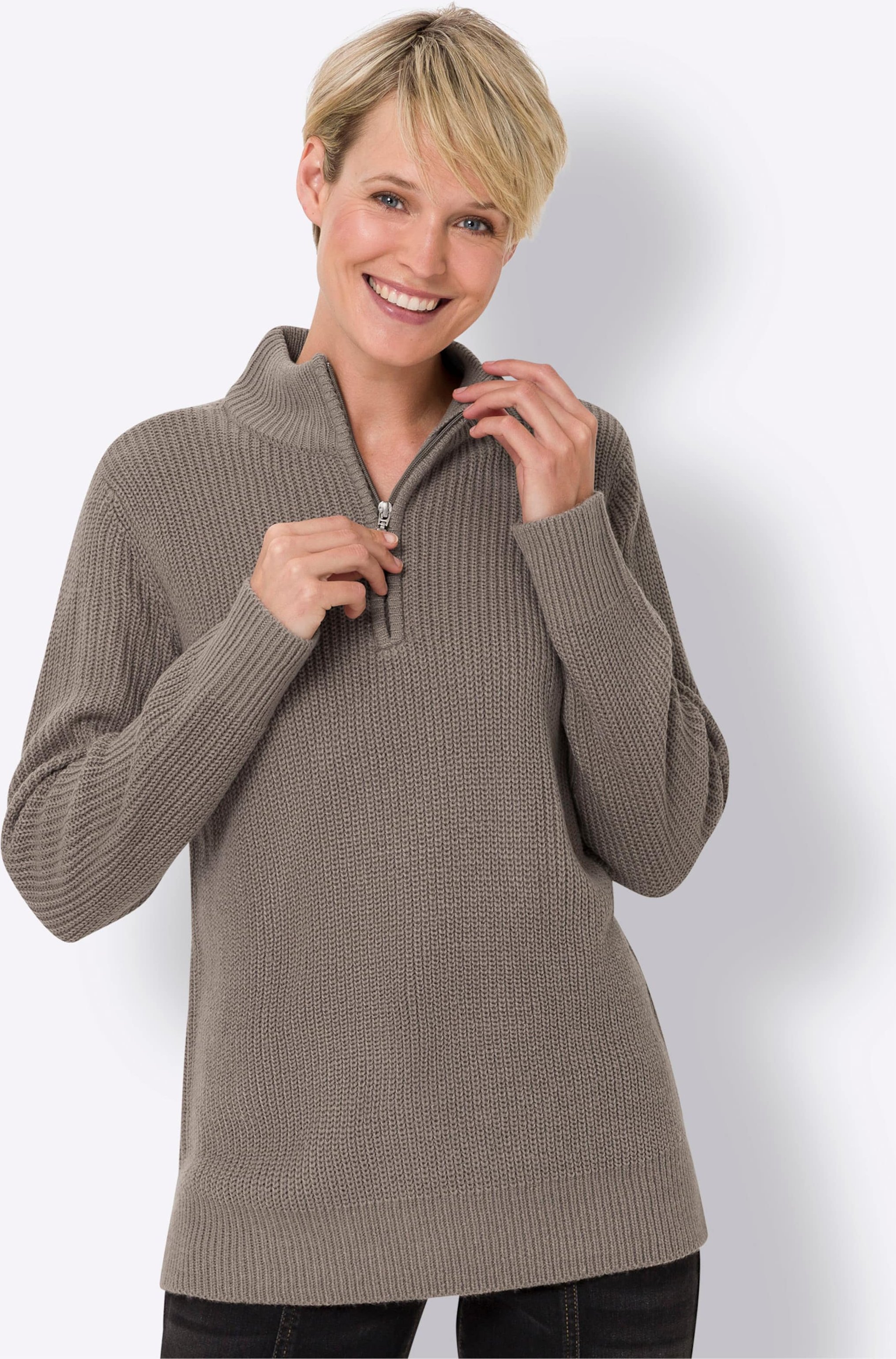 Thumbnail - Stehkragenpullover