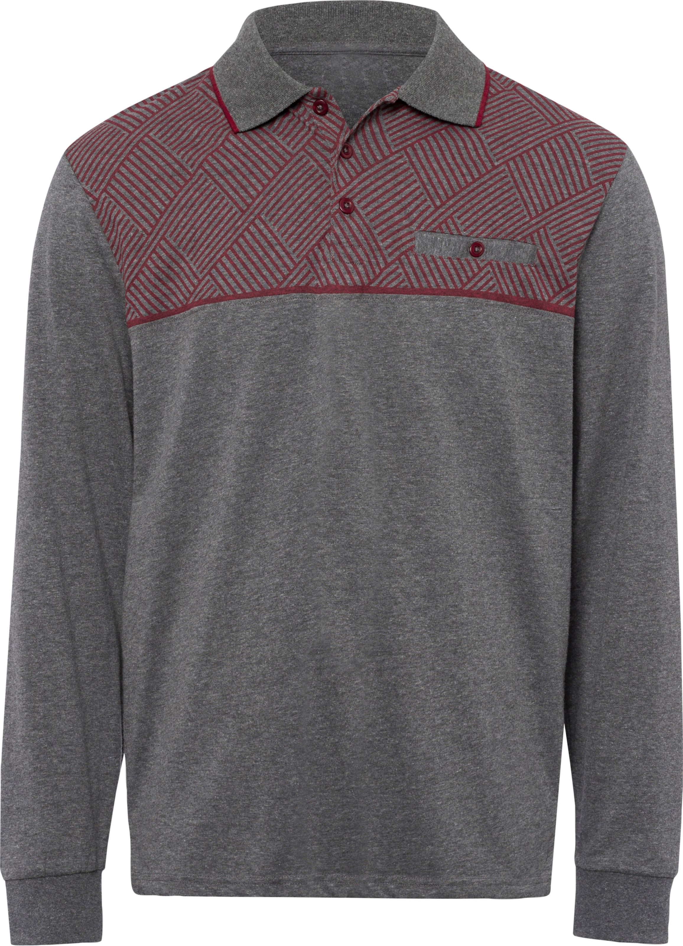 Langarm-Poloshirt