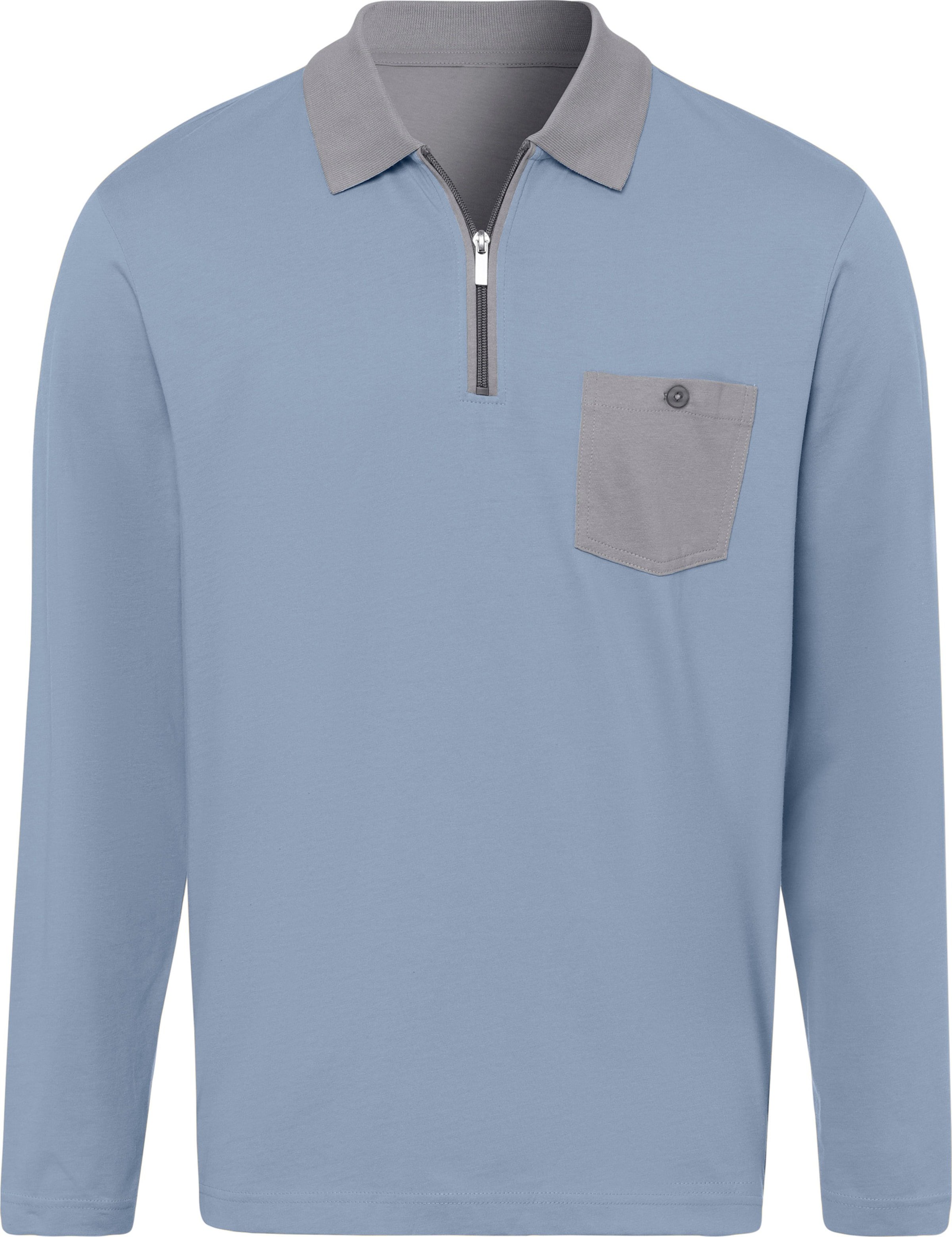 Thumbnail - Langarm-Poloshirt