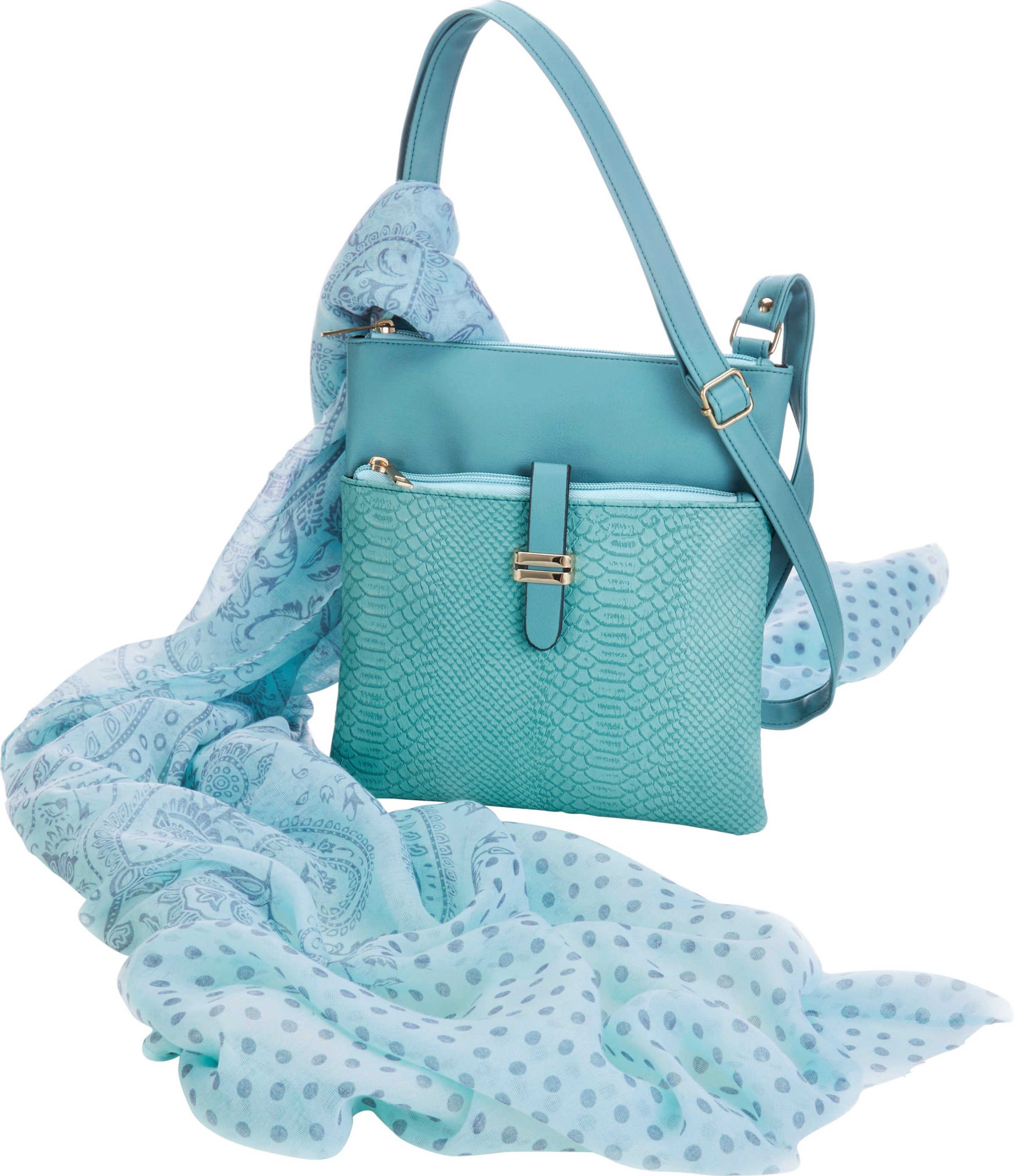 Handtasche mit Schal