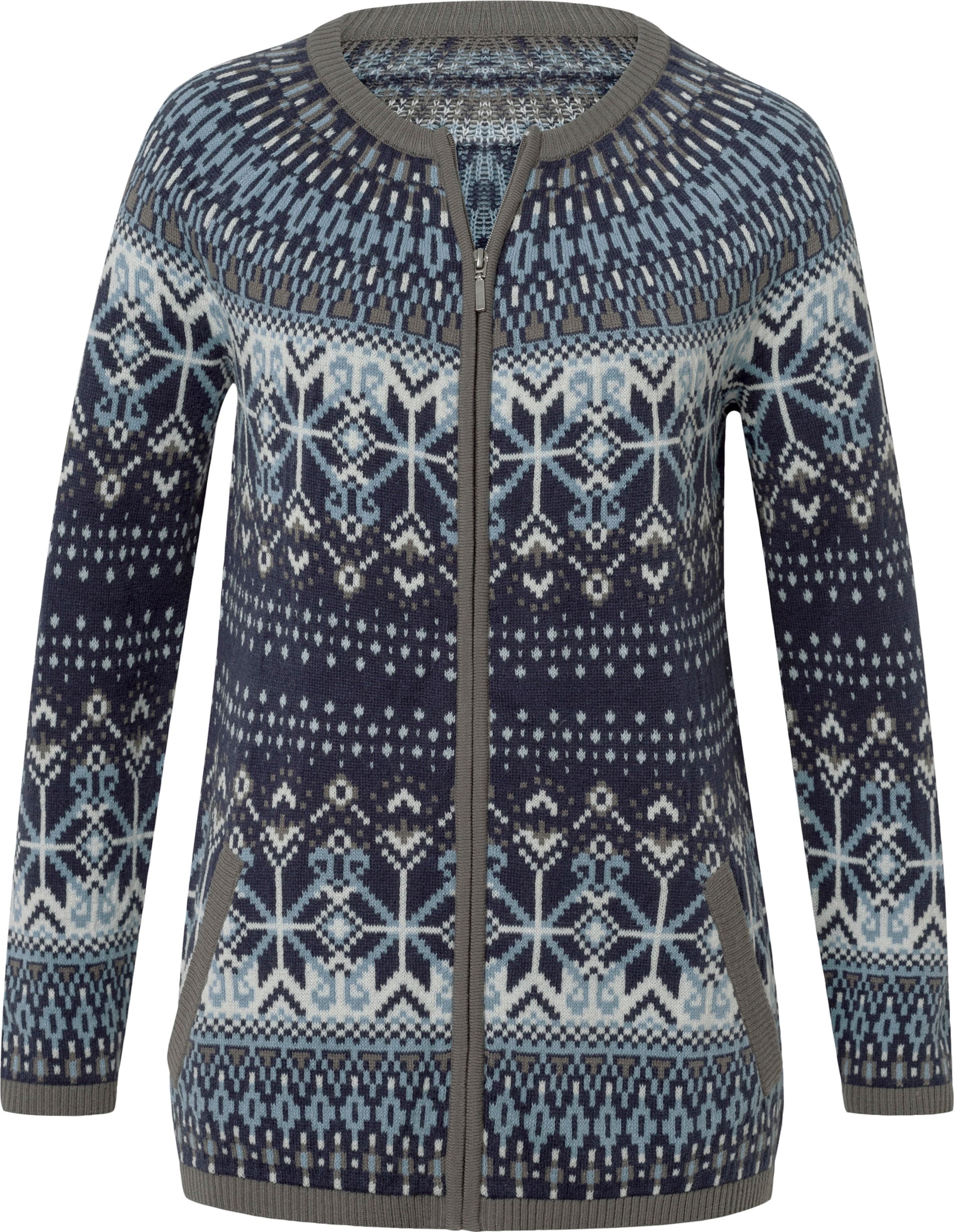 Thumbnail - Jacquardstrickjacke