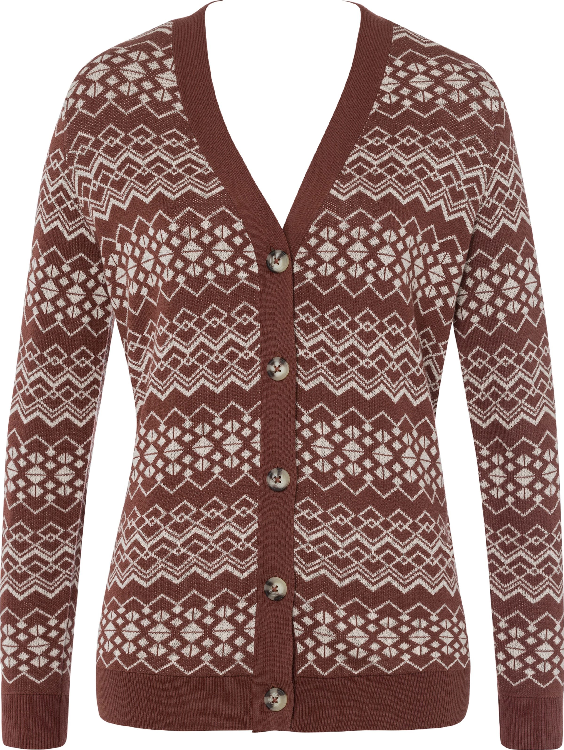 Jacquardstrickjacke