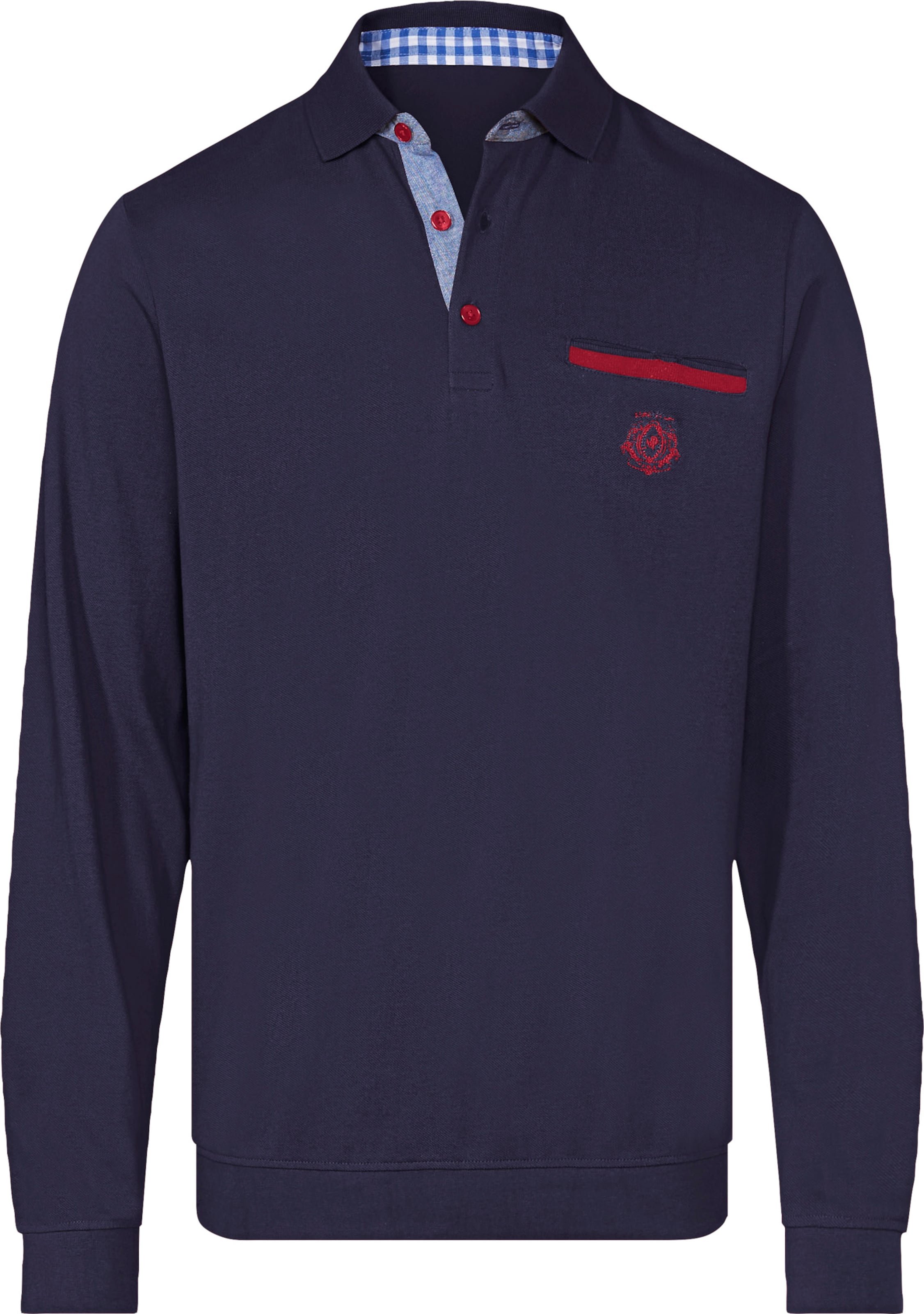 Thumbnail - Langarm-Poloshirt