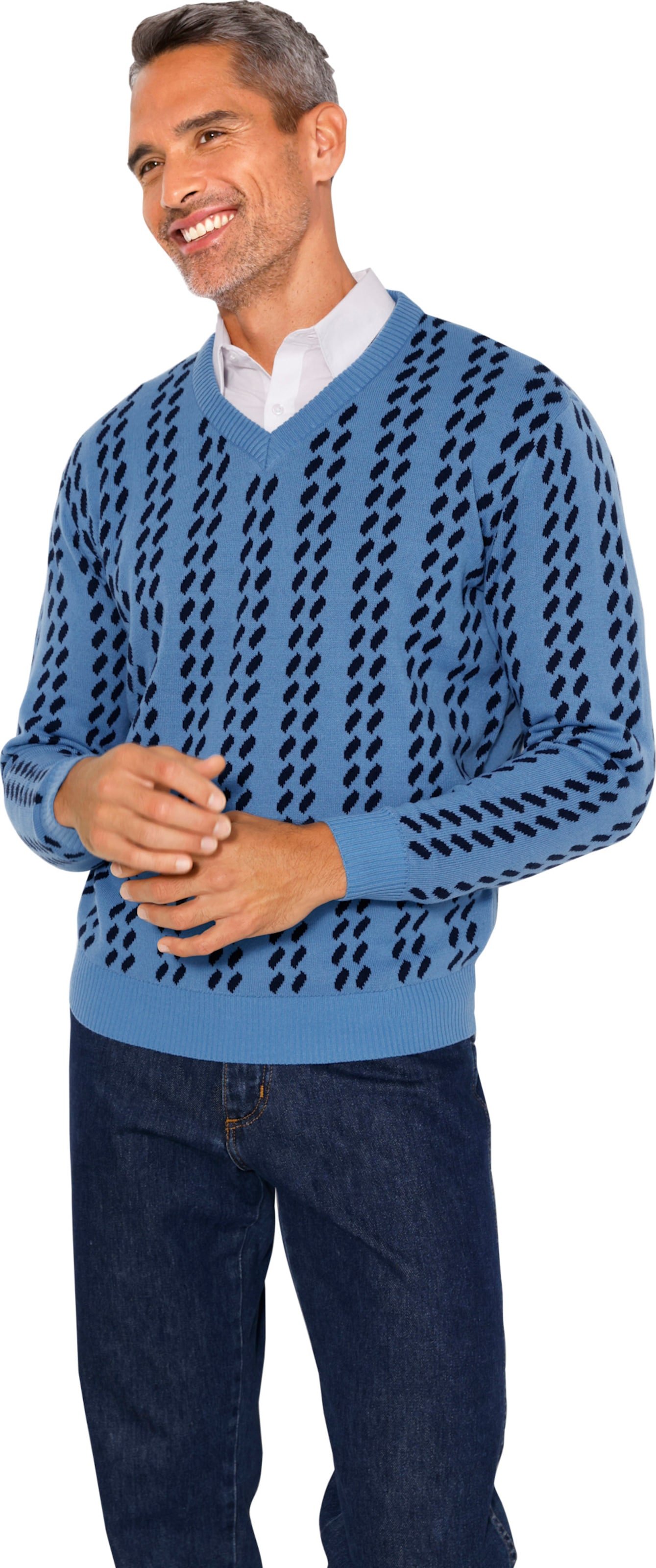 V-Ausschnitt-Pullover