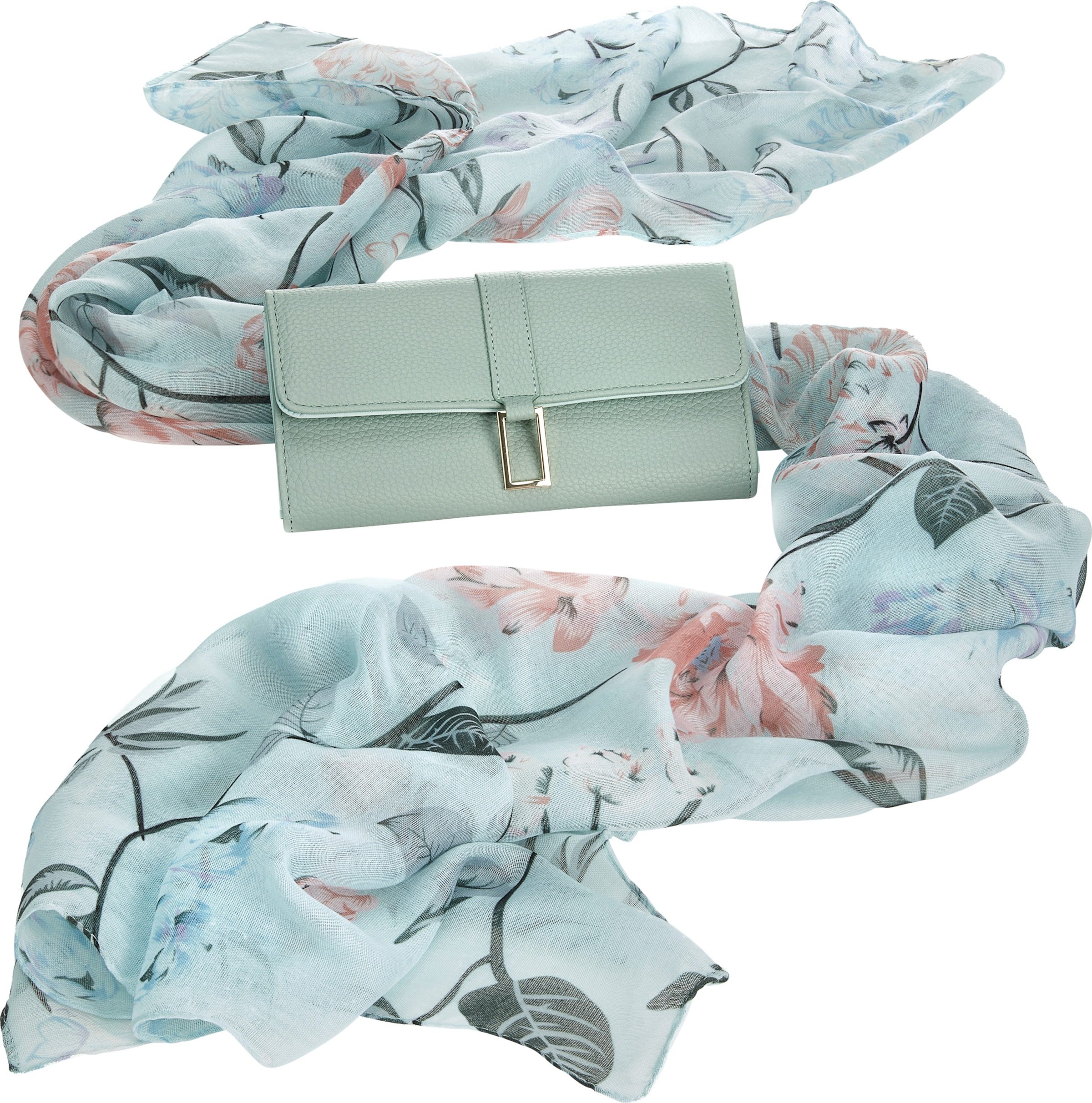 Geldbörse und Schal