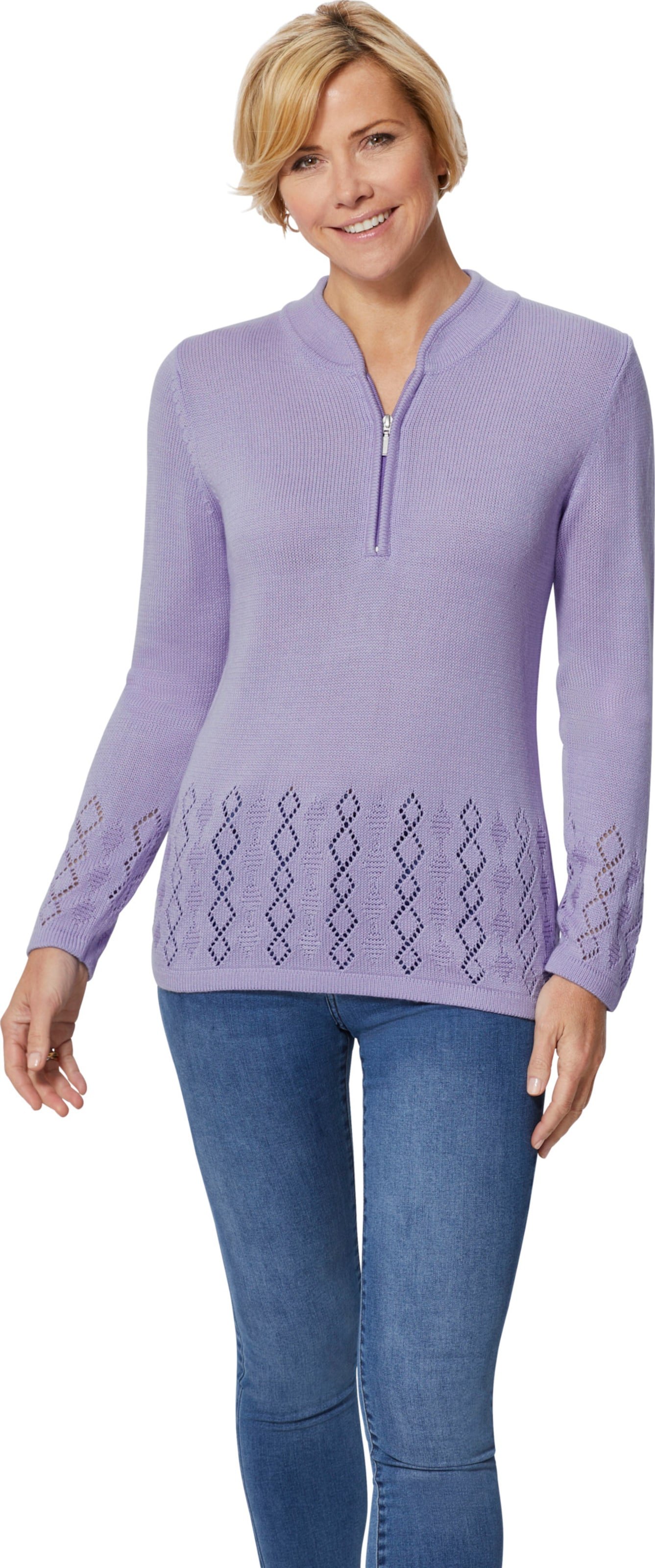 Thumbnail - Stehkragenpullover