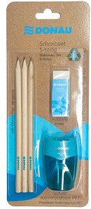 DONAU ÖKO Bleistift-Set HB blau, 1 Set