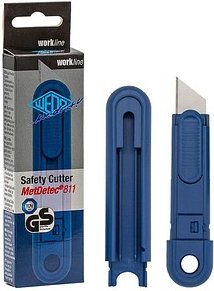 WEDO Cuttermesser Safety MetDetec blau 19,0 x 61,0 cm, 1 St.